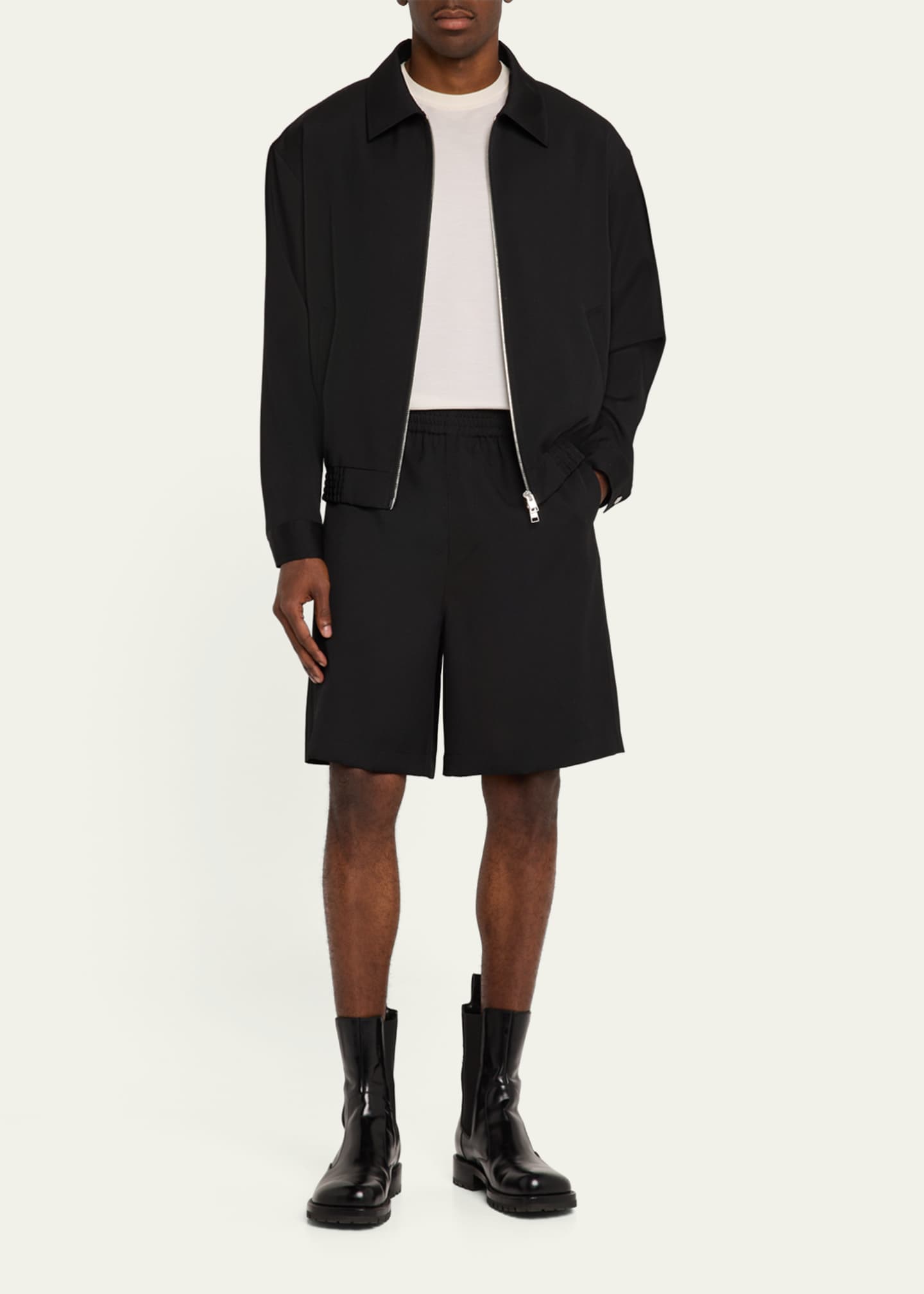 FRAME Men's Wool Full-Zip Blouson Image 2 of 5