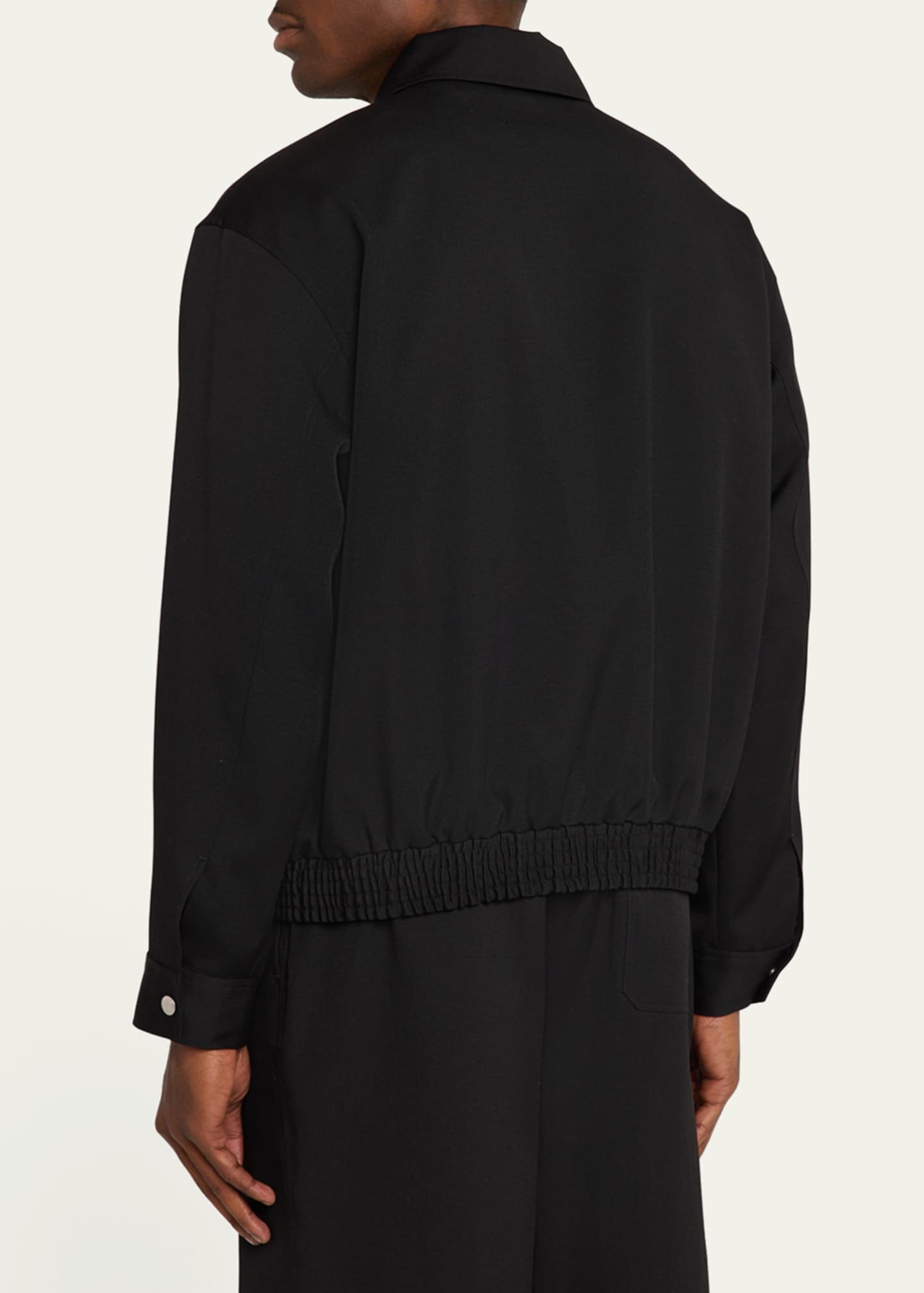 FRAME Men's Wool Full-Zip Blouson Image 3 of 5
