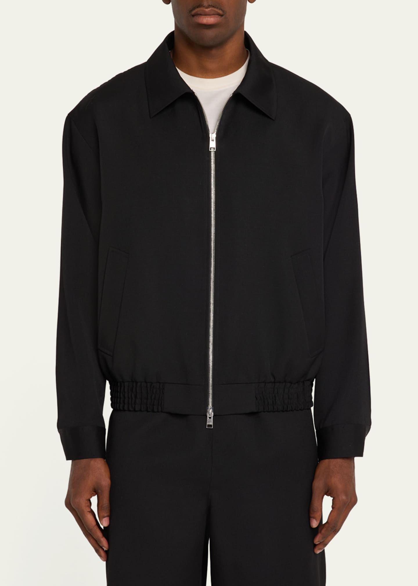 FRAME Men's Wool Full-Zip Blouson Image 4 of 5