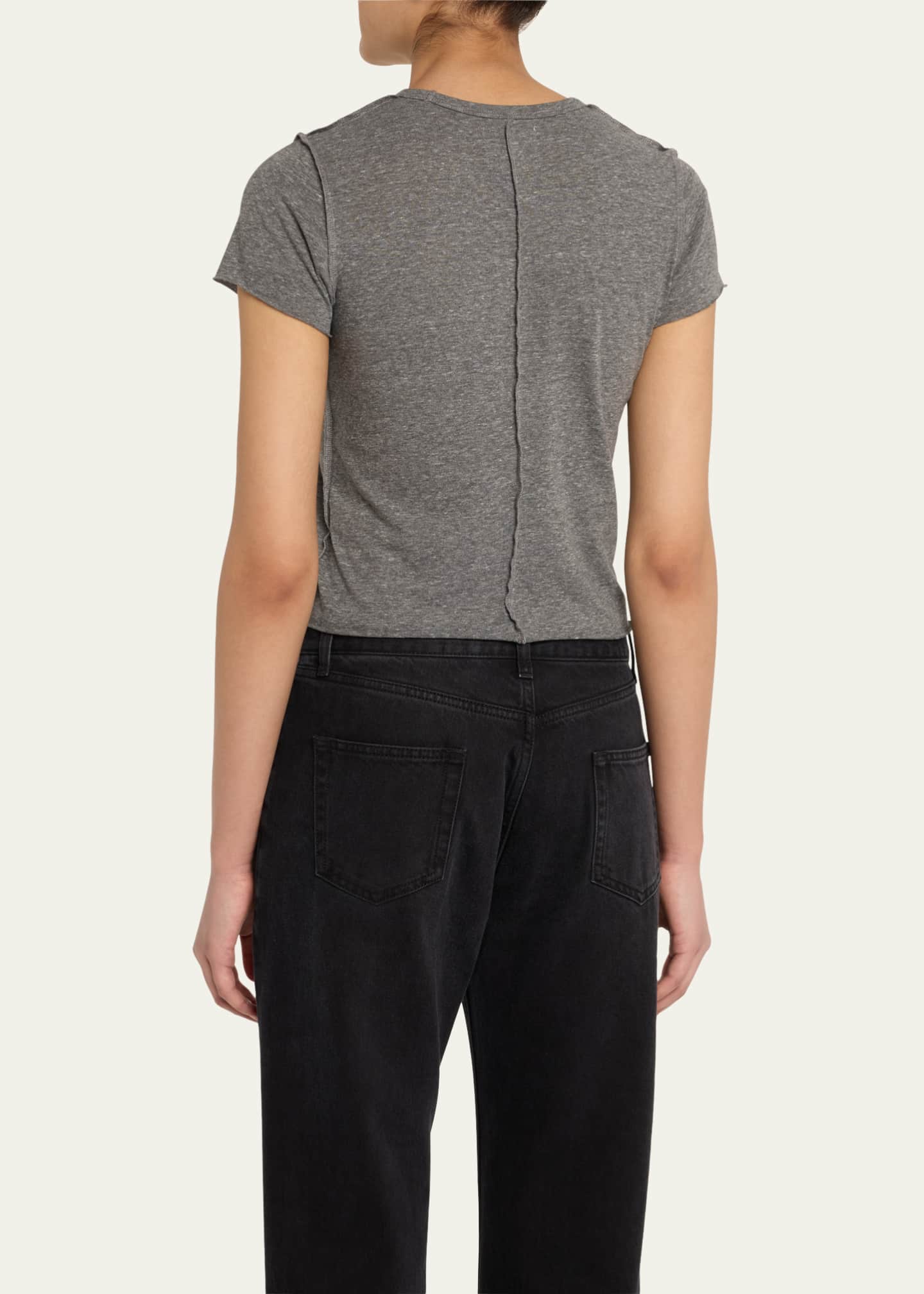 NSF Clothing Tara Shrunken Fitted Crewneck T-Shirt Image 3 of 5