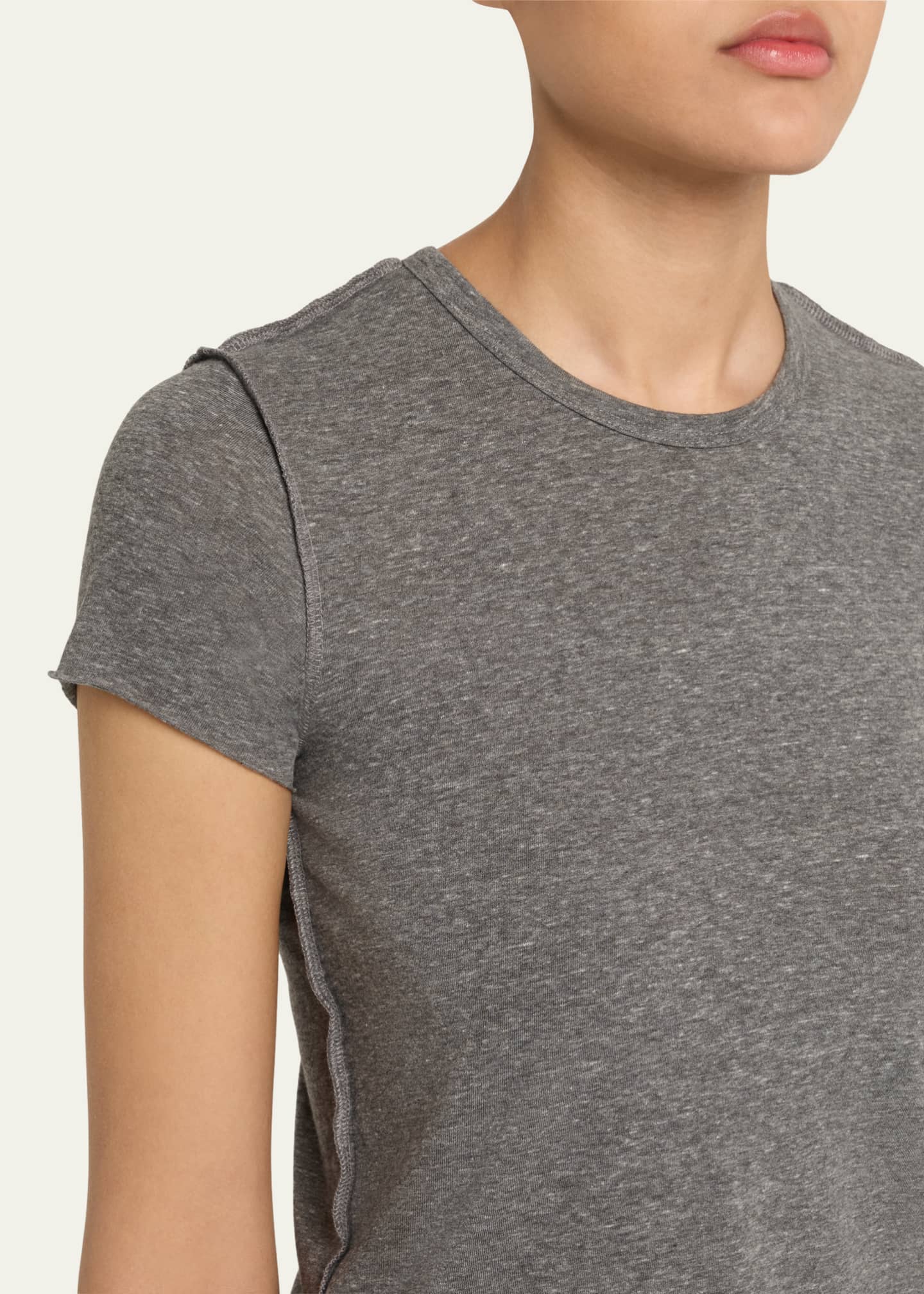 NSF Clothing Tara Shrunken Fitted Crewneck T-Shirt Image 5 of 5