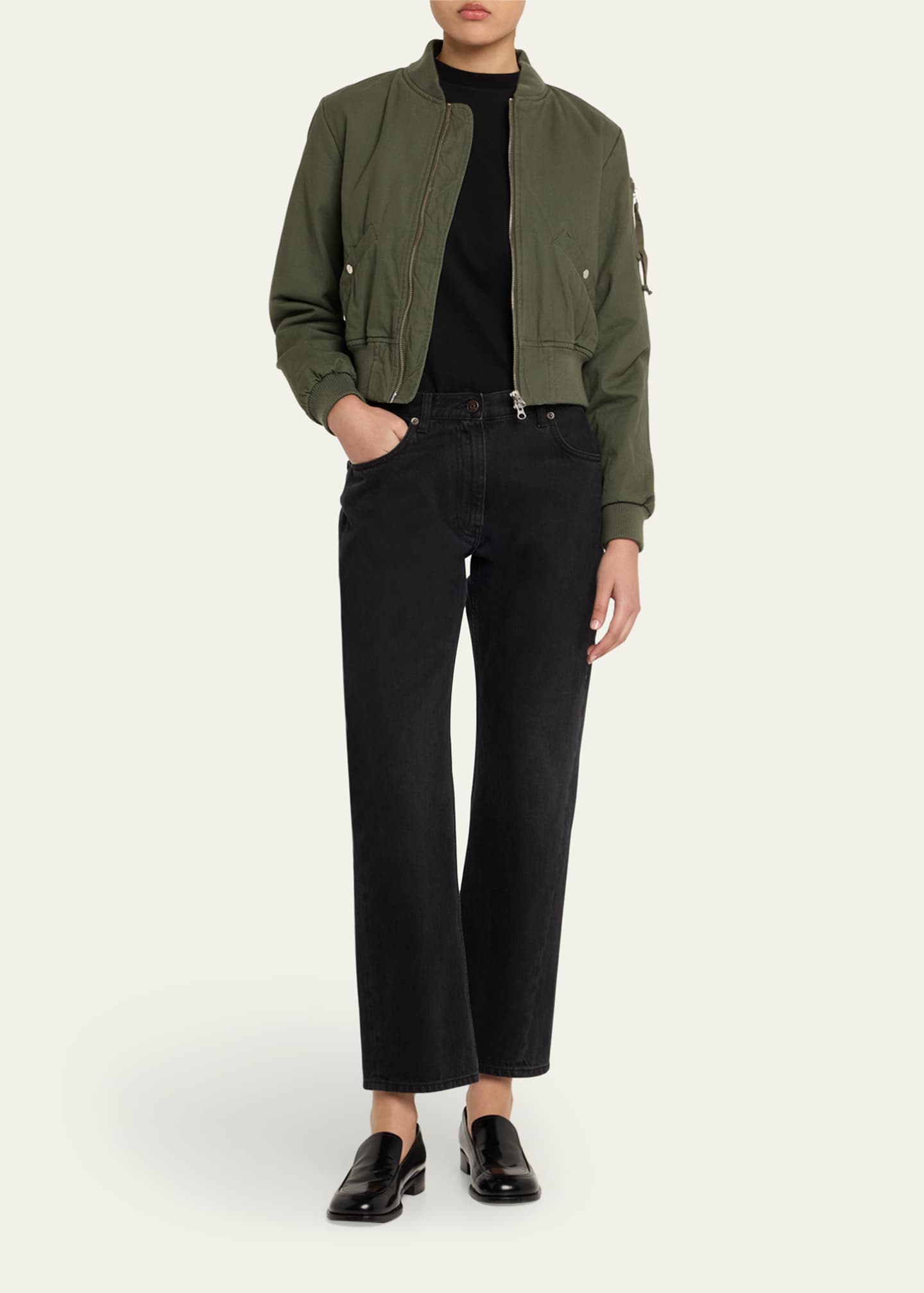 NSF Clothing Reyes Shrunken Bomber Jacket Image 2 of 5