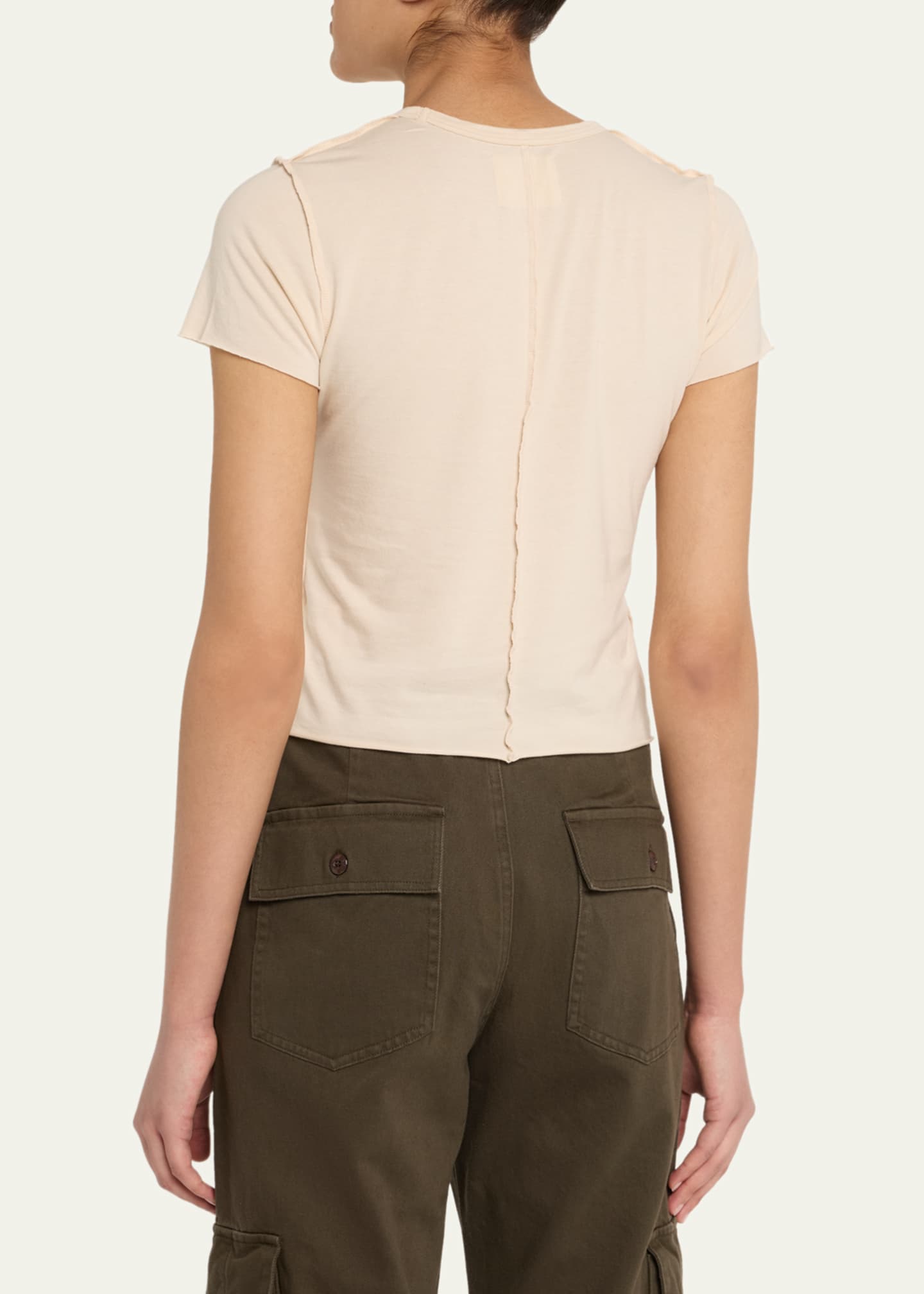 NSF Clothing Tara Fitted Shrunken Crewneck T-Shirt Image 3 of 5