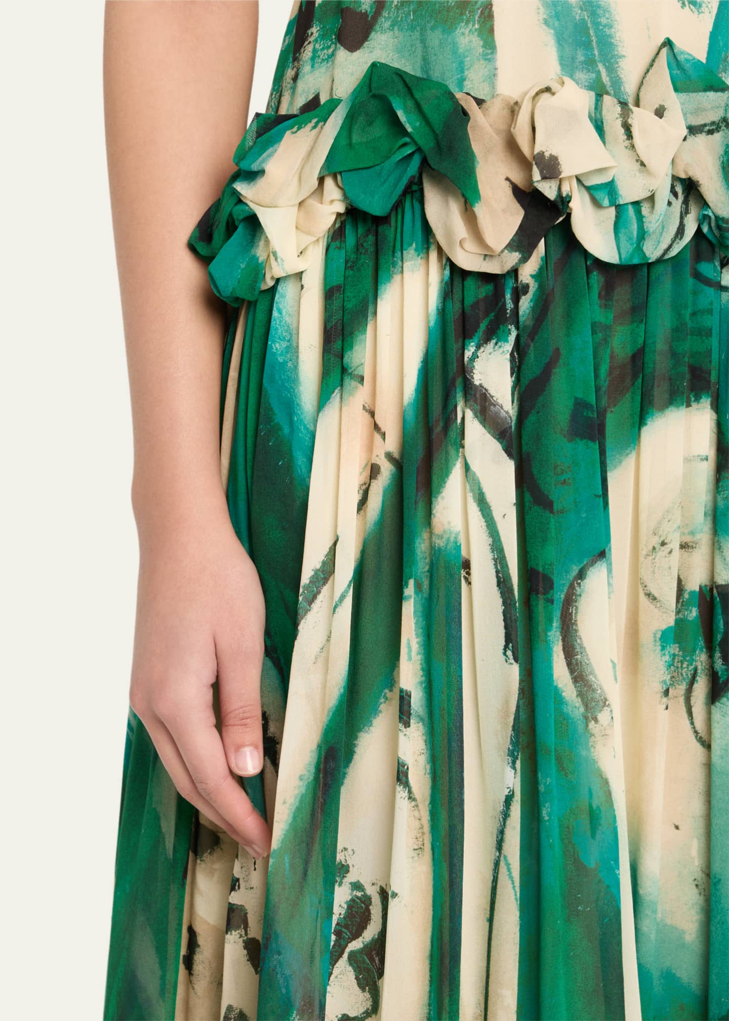 Ulla Johnson UJ x Lee Krasner Helen Abstract Print Gown Image 5 of 5