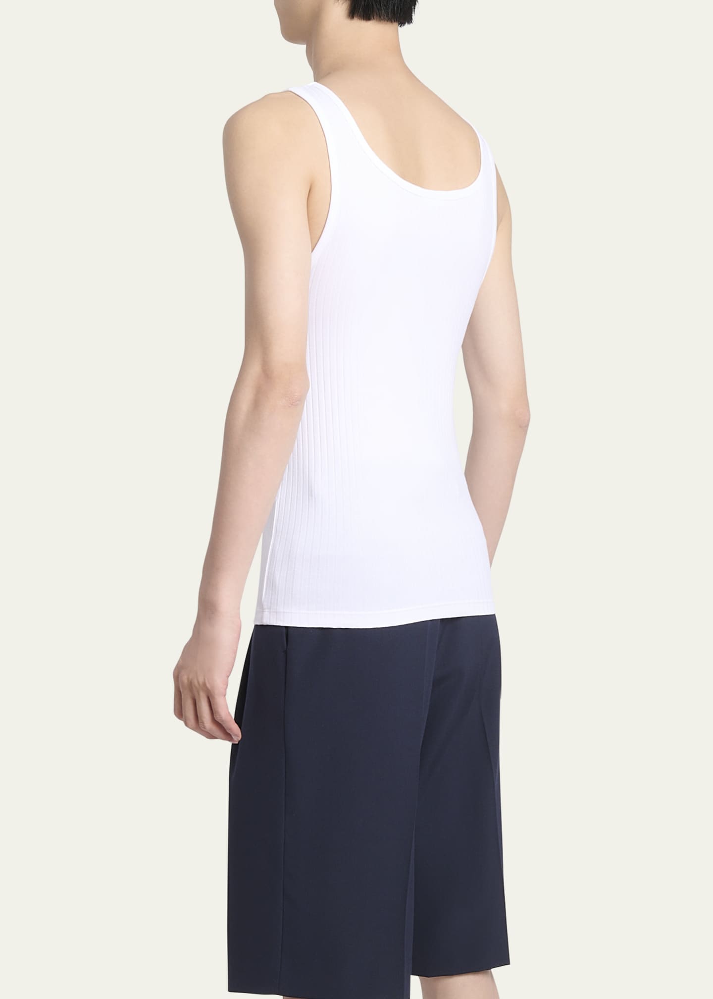 Dries Van Noten Men's Holly Ribbed Tank Top Image 3 of 5