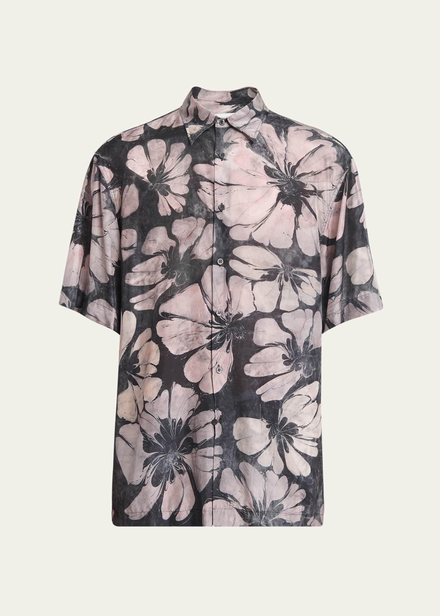 Dries Van Noten Men's Cassidye Printed Button-Down Shirt Image 1 of 5