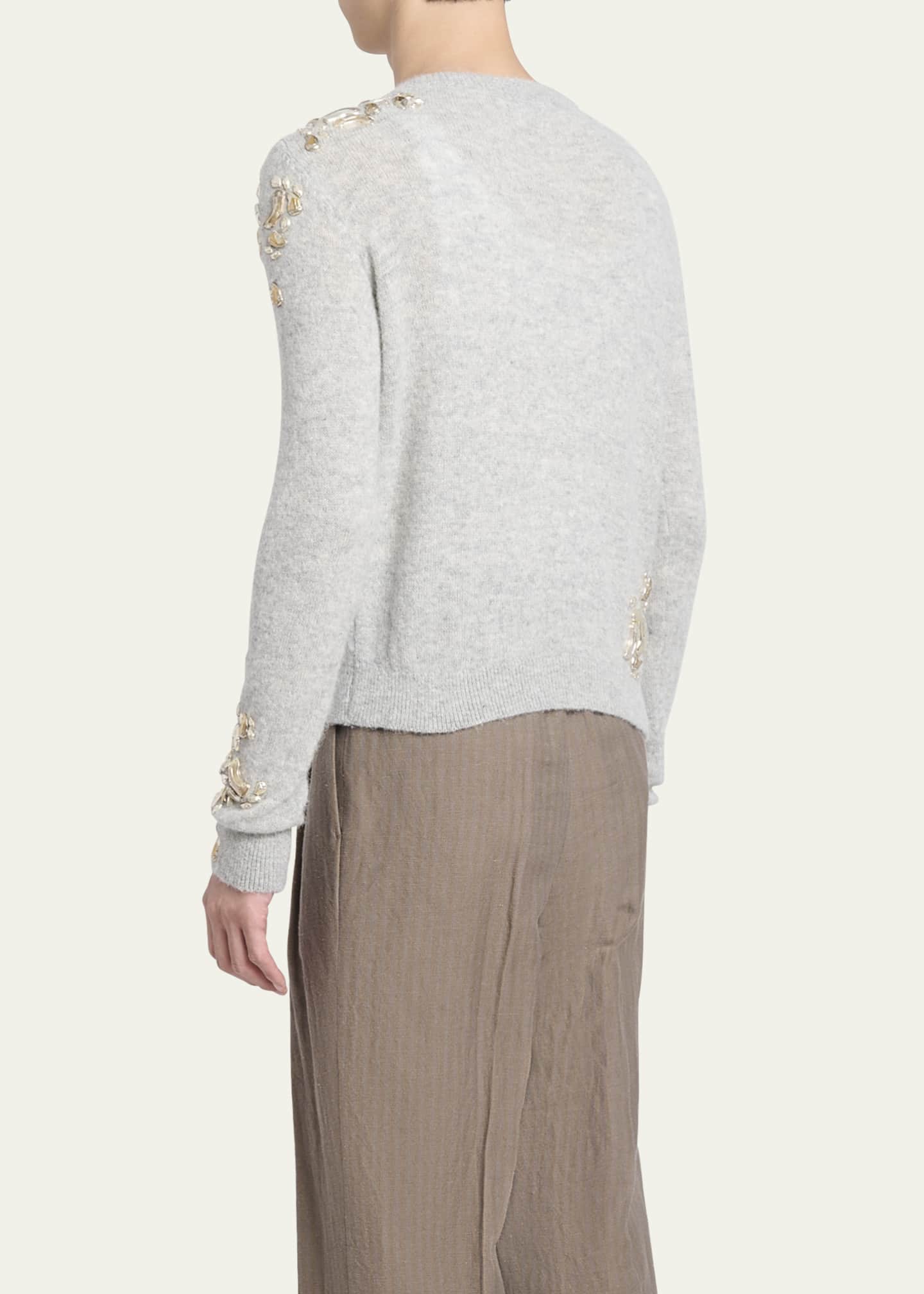 Dries Van Noten Men's Meryl Embellished Sweater Image 3 of 5