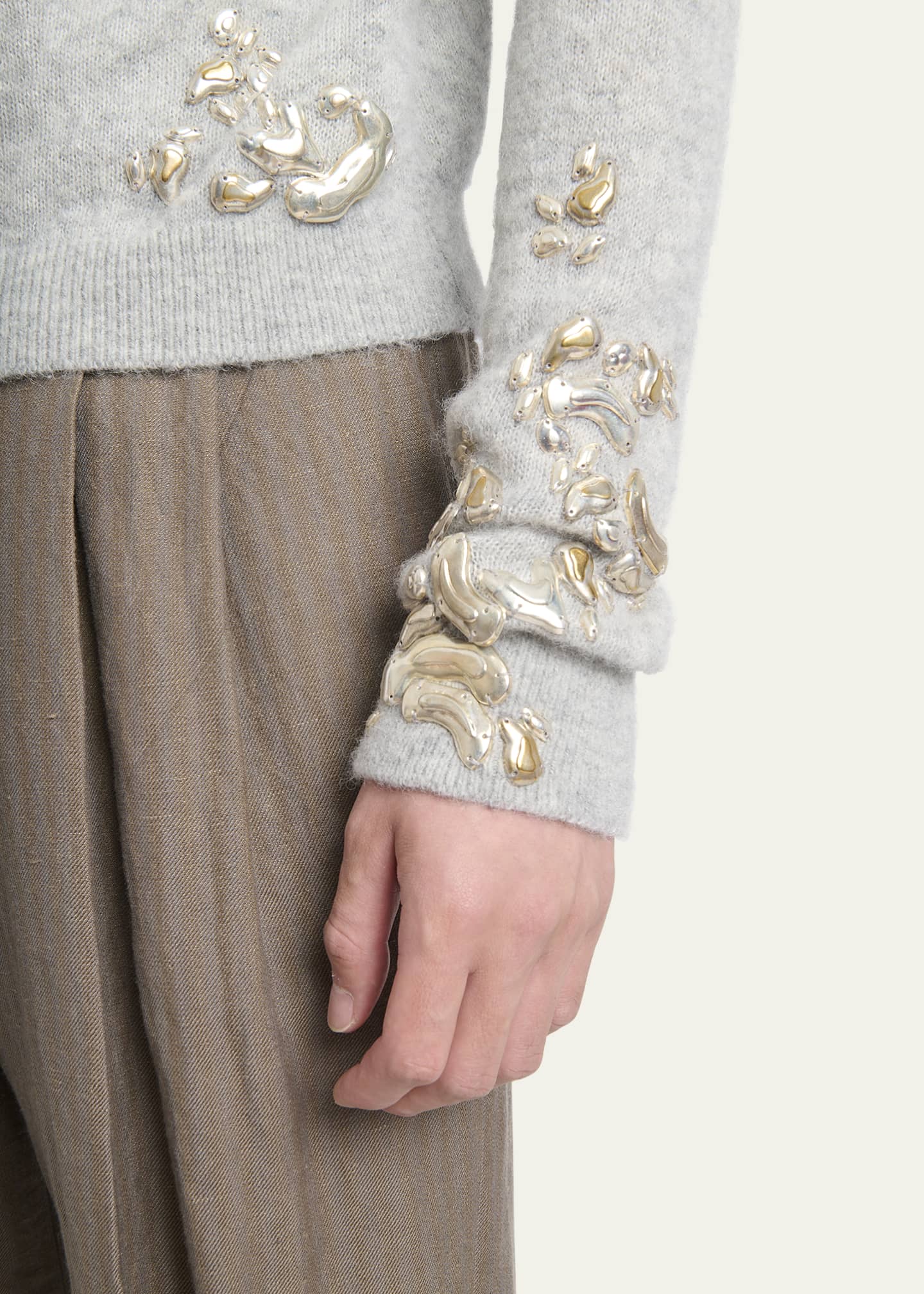 Dries Van Noten Men's Meryl Embellished Sweater Image 5 of 5