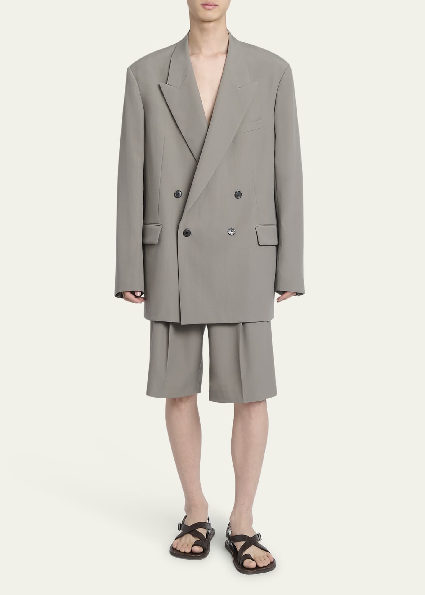 Dries Van Noten Men's Panrom Dress Shorts Image 2 of 5