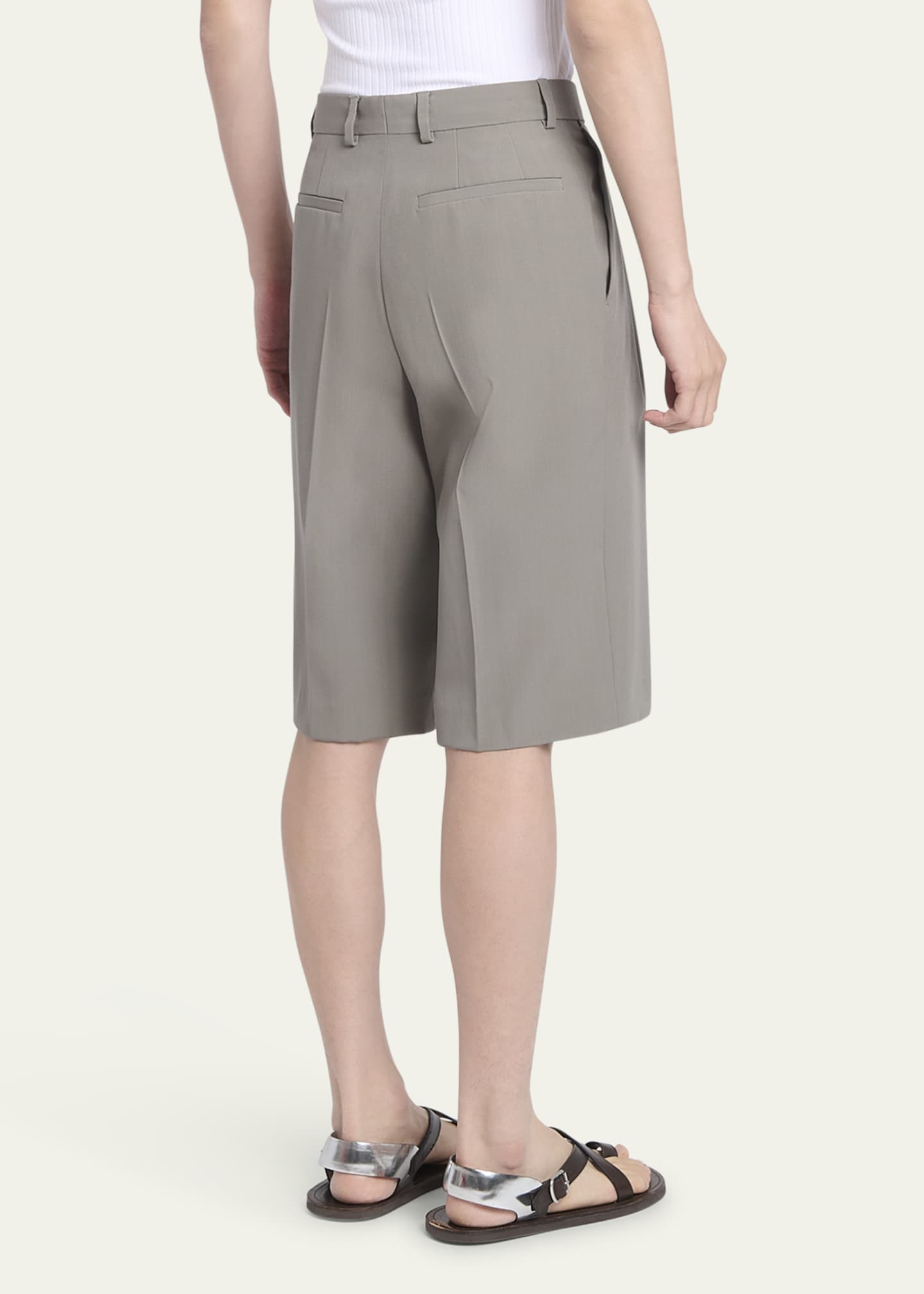 Dries Van Noten Men's Panrom Dress Shorts Image 3 of 5