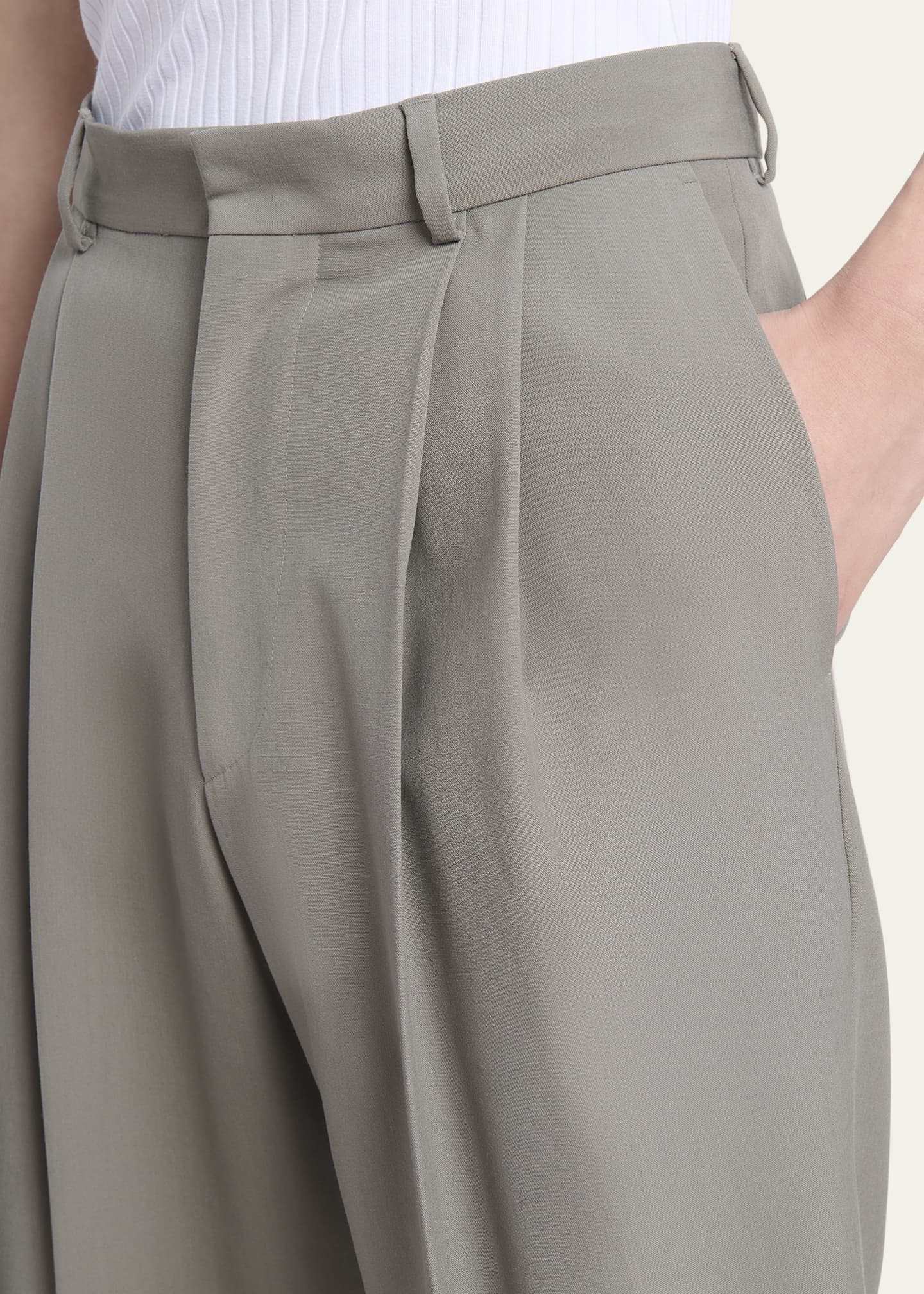 Dries Van Noten Men's Panrom Dress Shorts Image 5 of 5