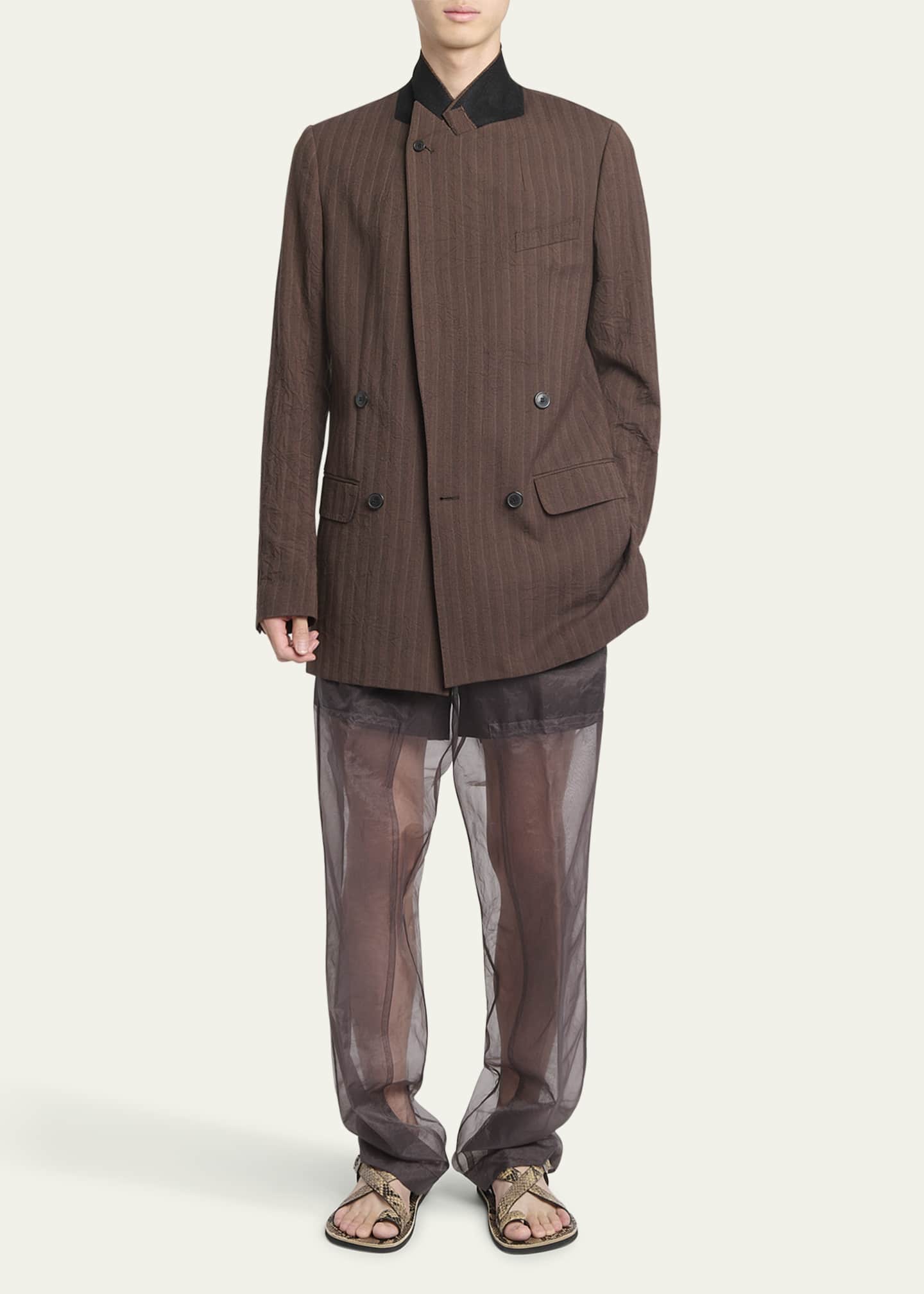 Dries Van Noten Men's Barton Herringbone Sport Coat Image 2 of 5