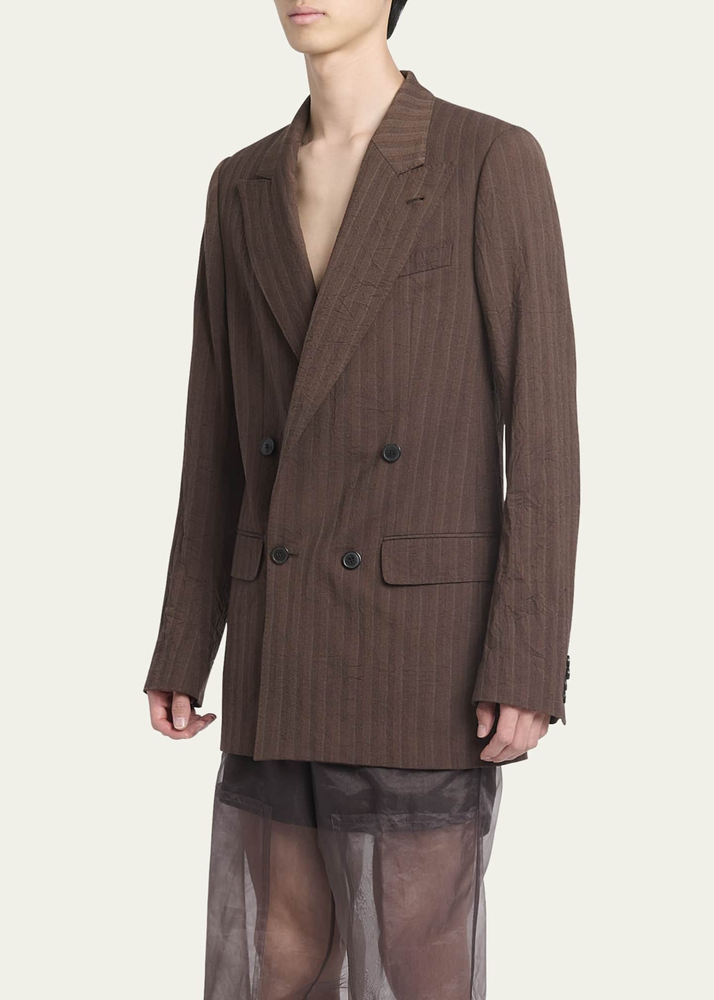 Dries Van Noten Men's Barton Herringbone Sport Coat Image 4 of 5