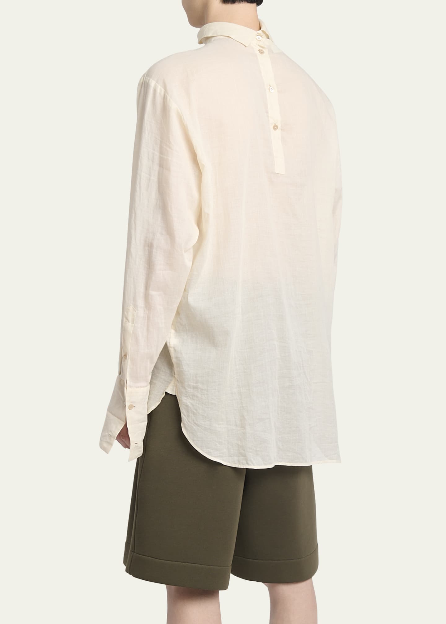 Dries Van Noten Men's Corsino Backwards Dress Shirt Image 3 of 5