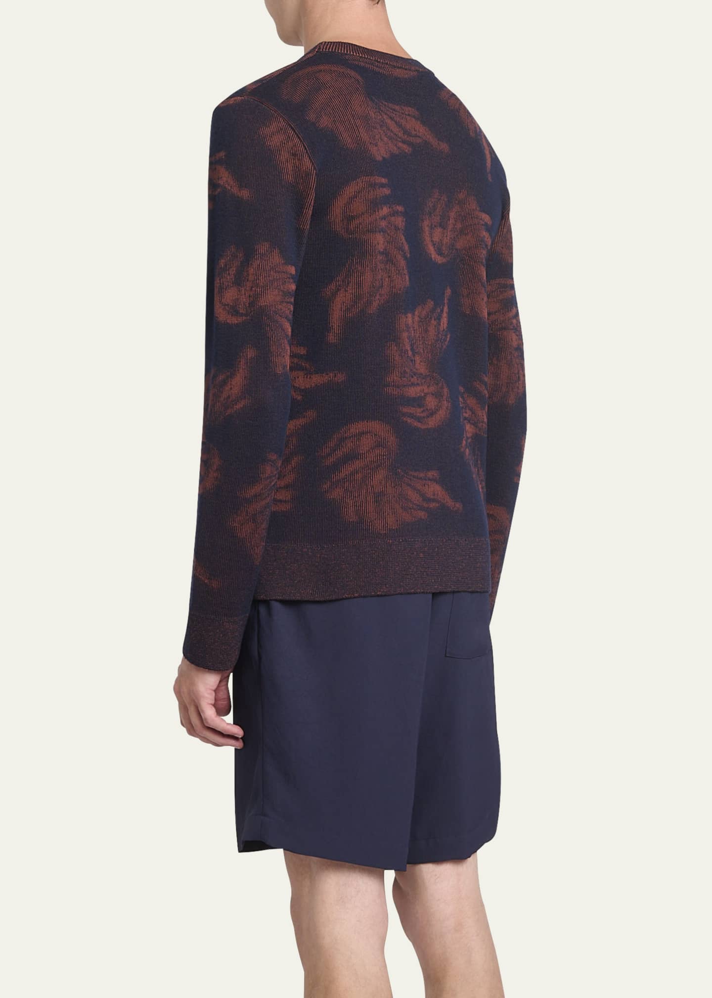 Dries Van Noten Men's Melis Palm Jacquard Sweater Image 3 of 5