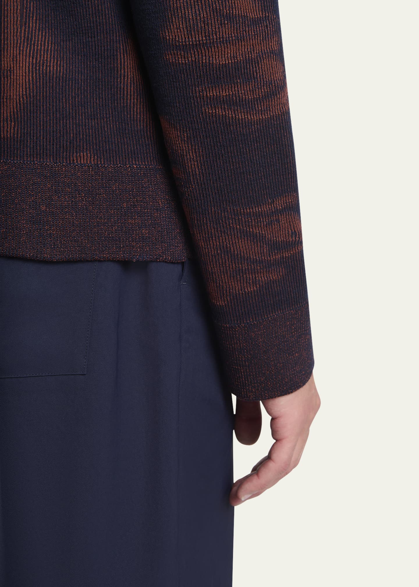 Dries Van Noten Men's Melis Palm Jacquard Sweater Image 5 of 5