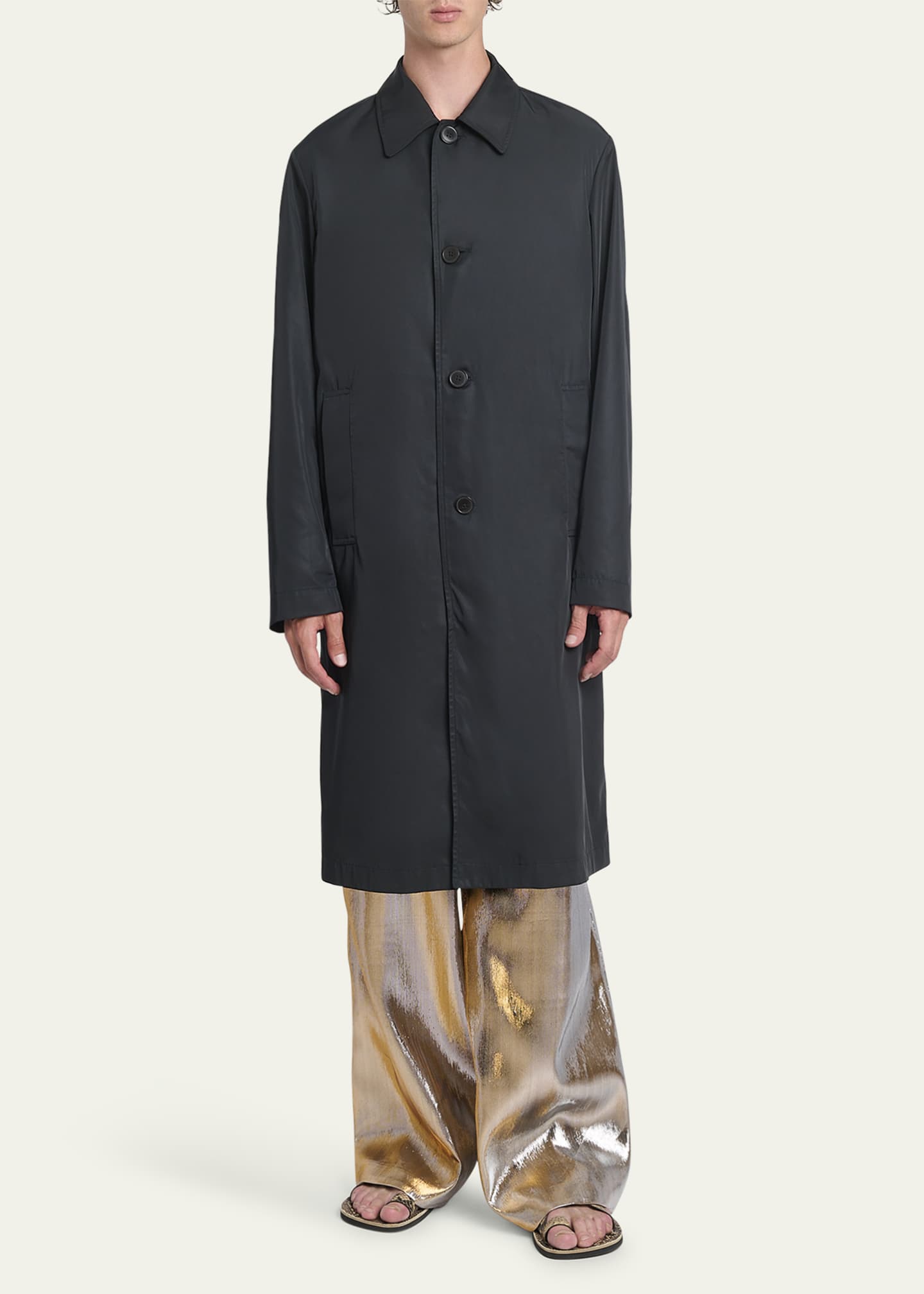 Dries Van Noten Men's Rankles Topcoat Image 2 of 5