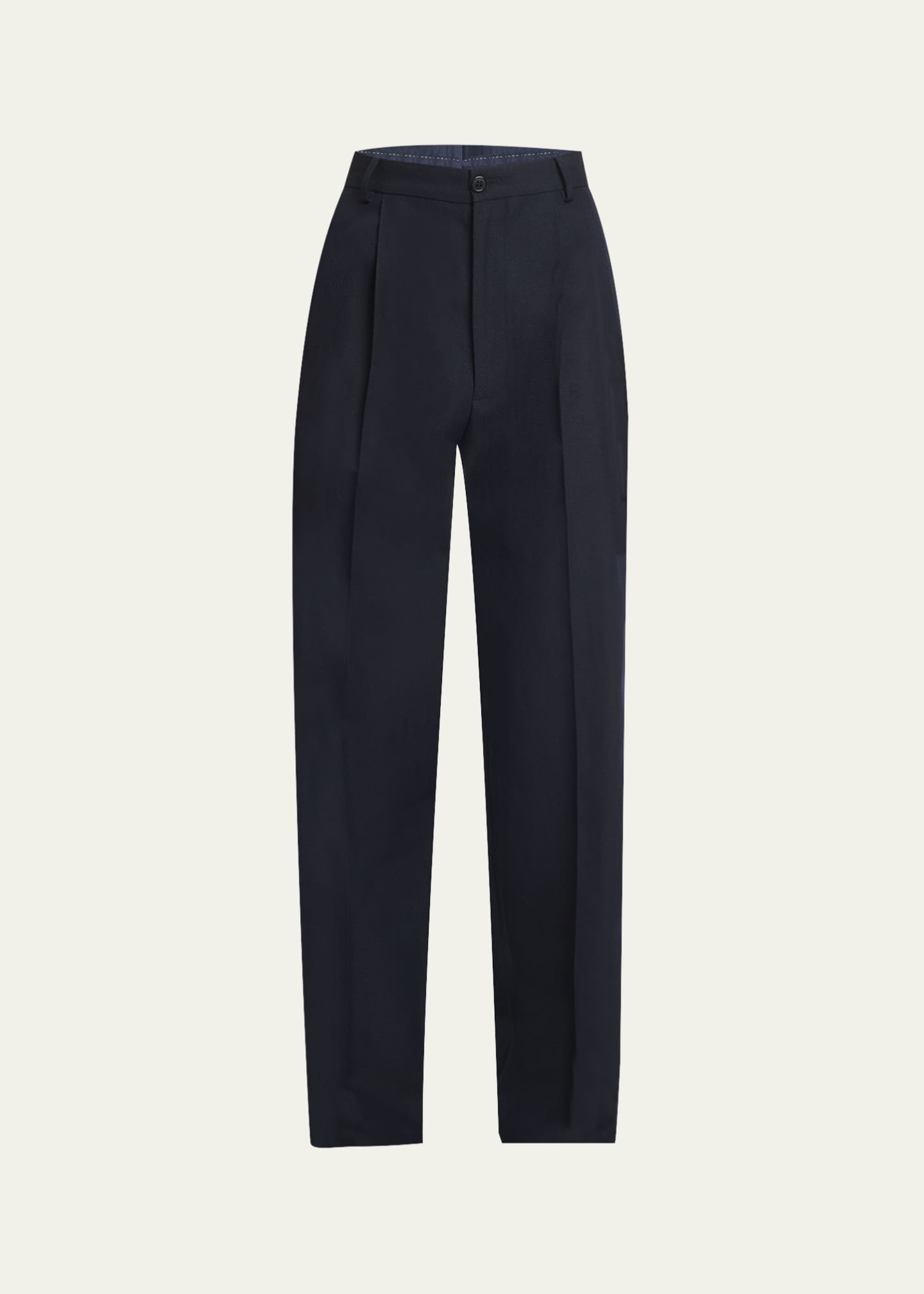 Dries Van Noten Men's Penrud Wool-Linen Pants Image 1 of 5
