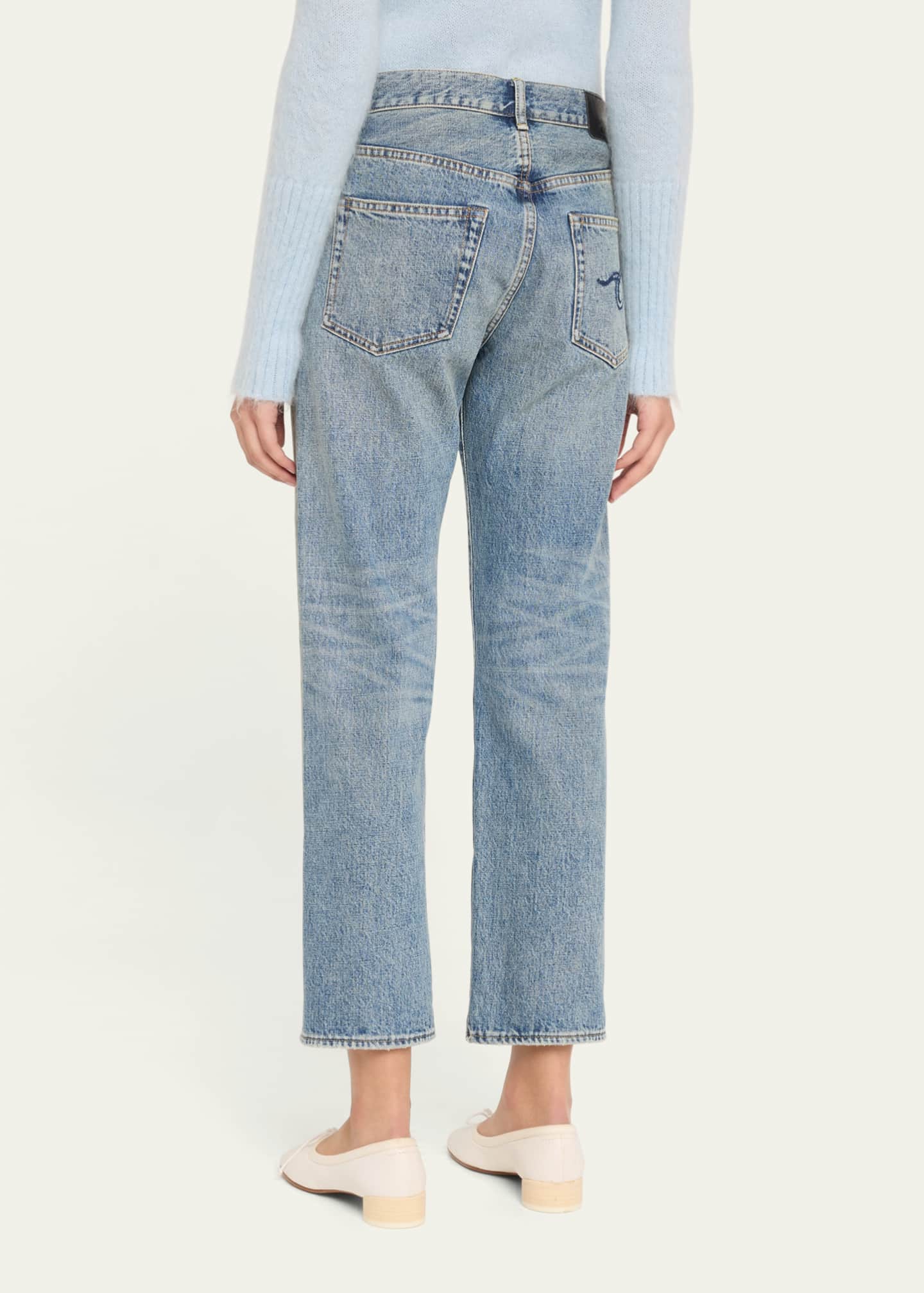 R13 Mid-Rise Boyfriend Jeans