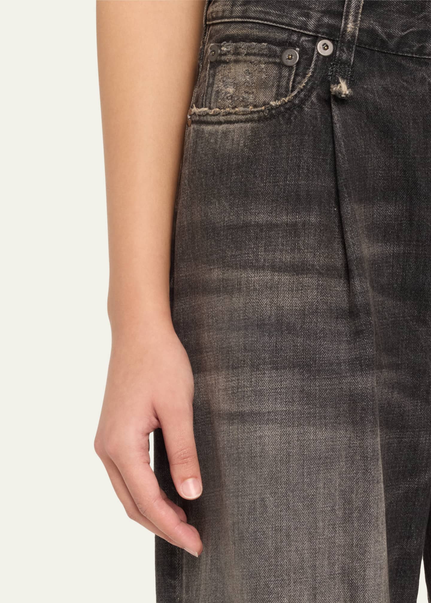 Cropped Wide-Leg Jeans