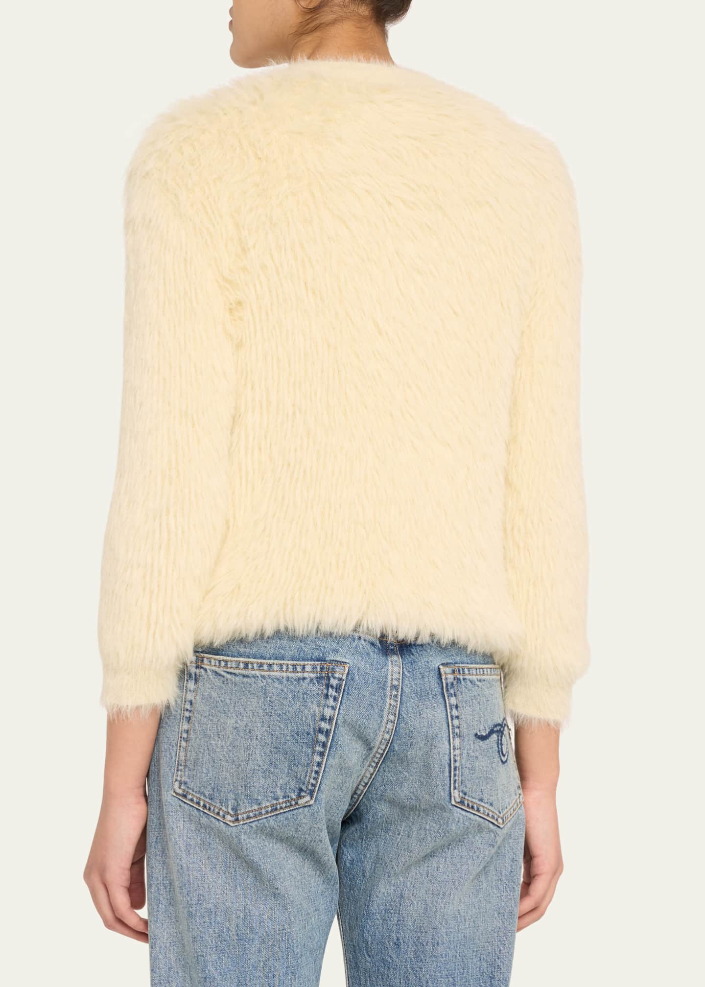 R13 Fuzzy Balloon Cardigan Image 3 of 5