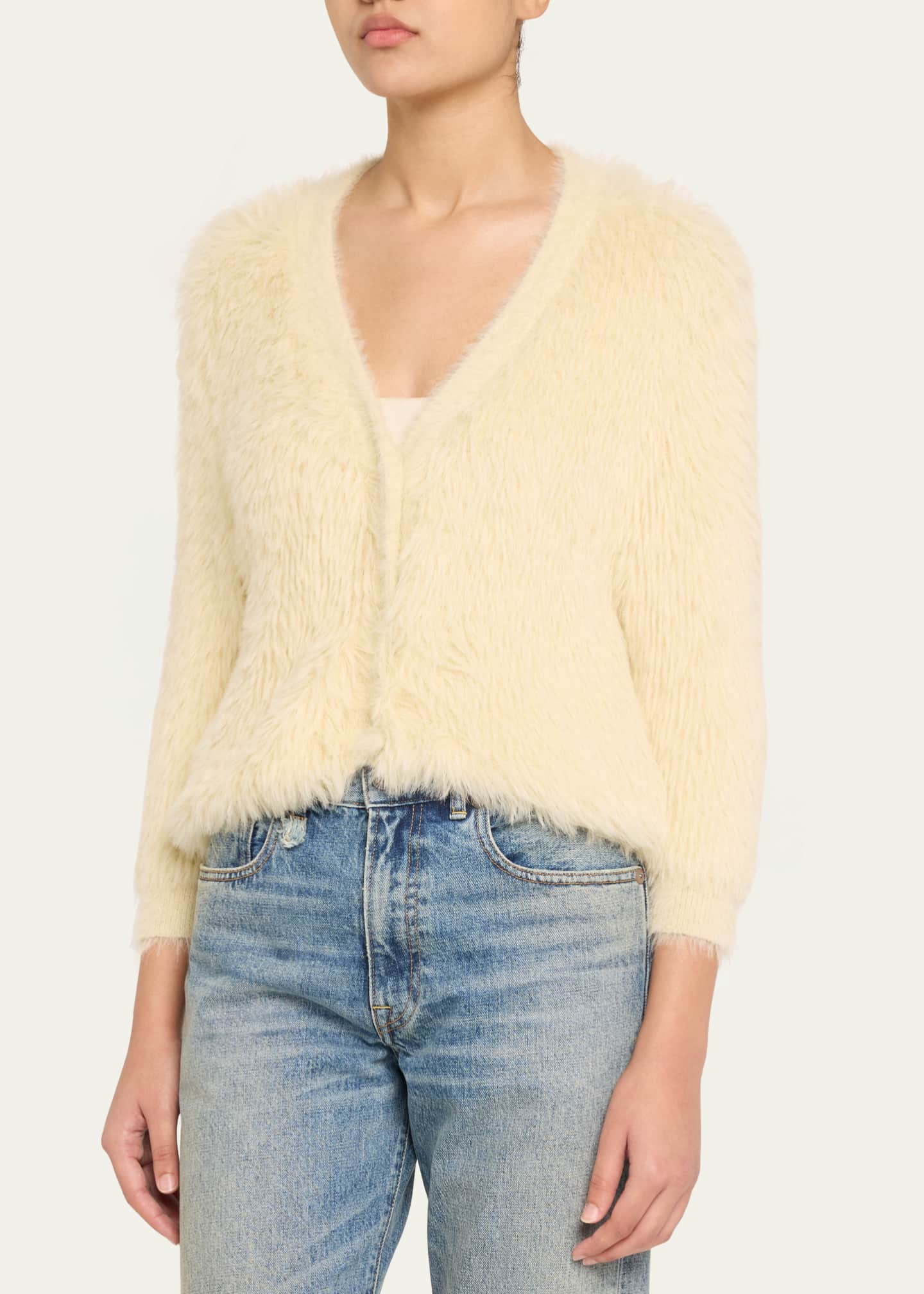 R13 Fuzzy Balloon Cardigan Image 4 of 5
