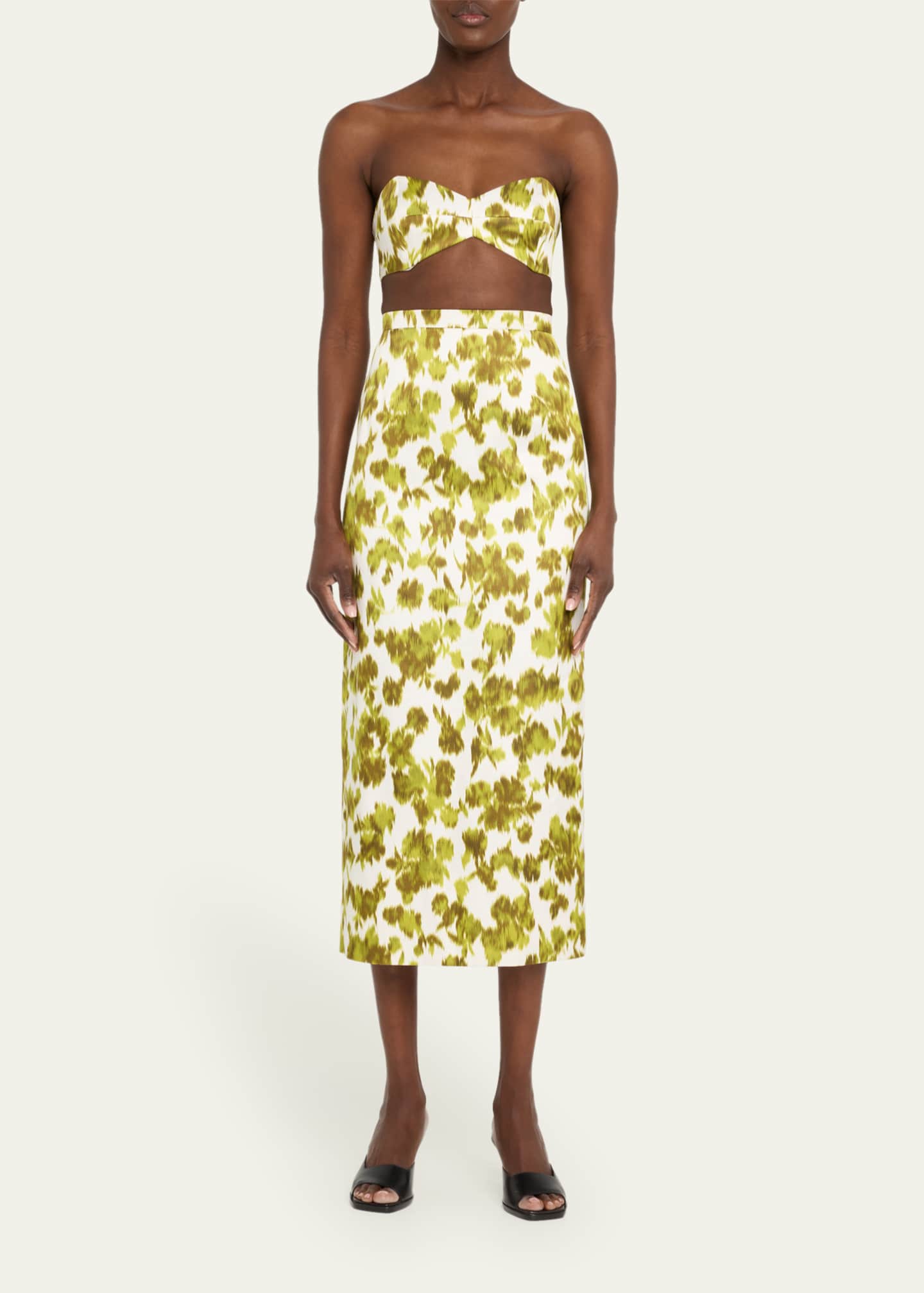 Michael Kors Collection Floral Pencil Skirt Image 2 of 5
