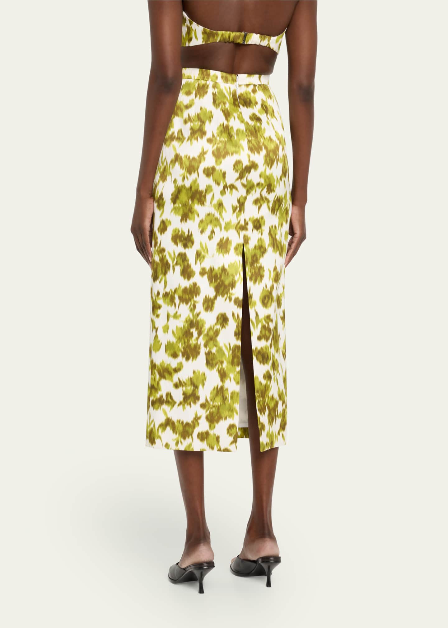 Michael Kors Collection Floral Pencil Skirt Image 3 of 5