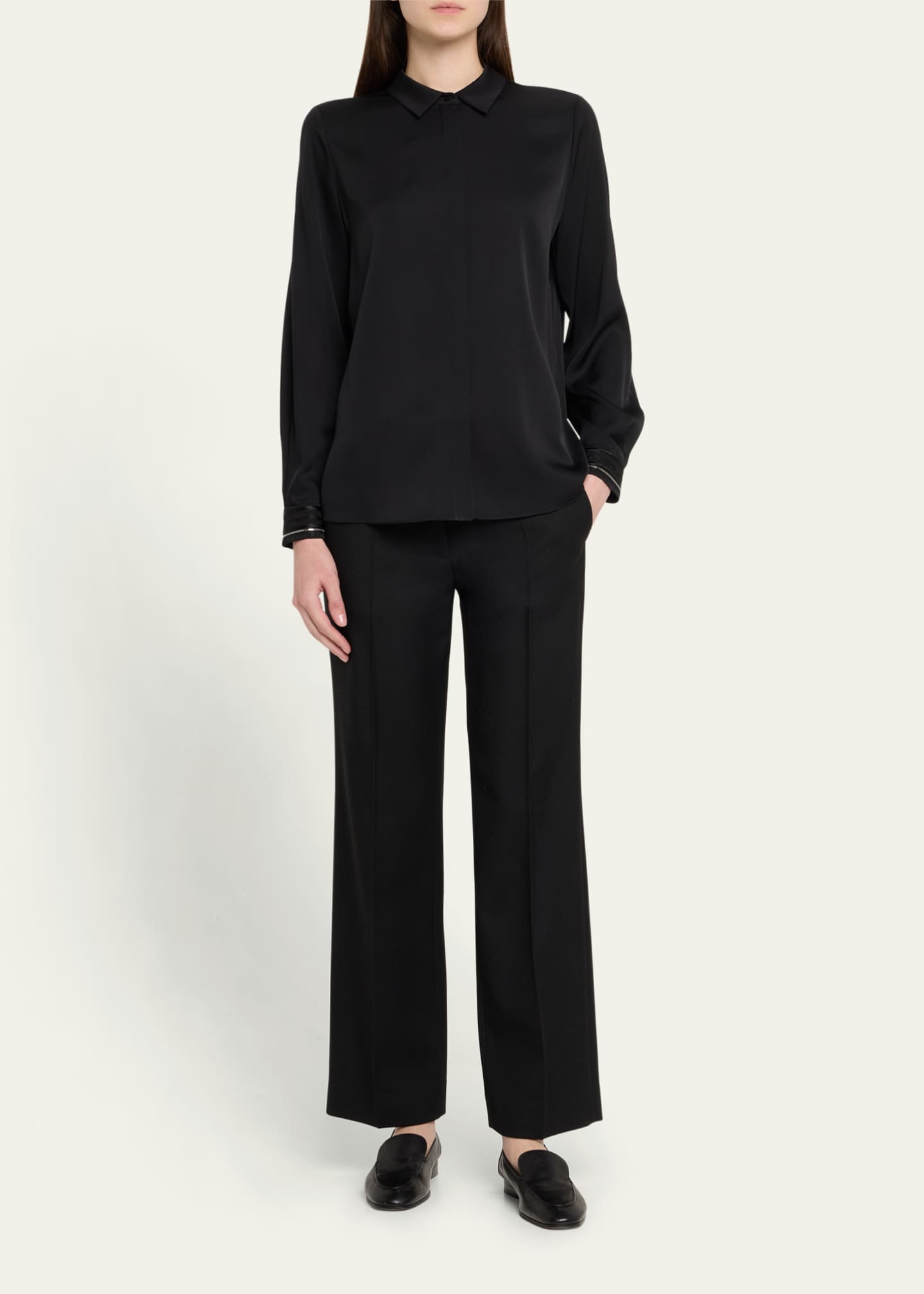 Devin Shimmer Embroidered Blouse - Thumbnail 2
