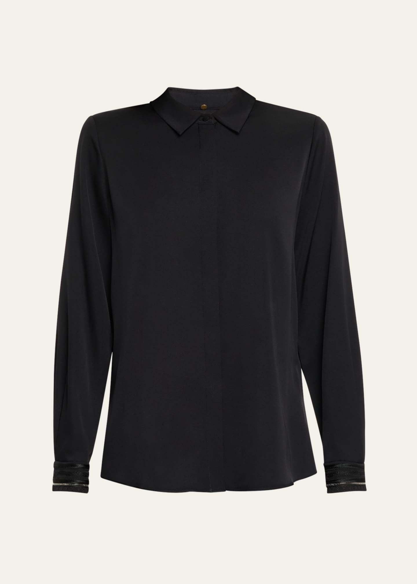 Devin Shimmer Embroidered Blouse
