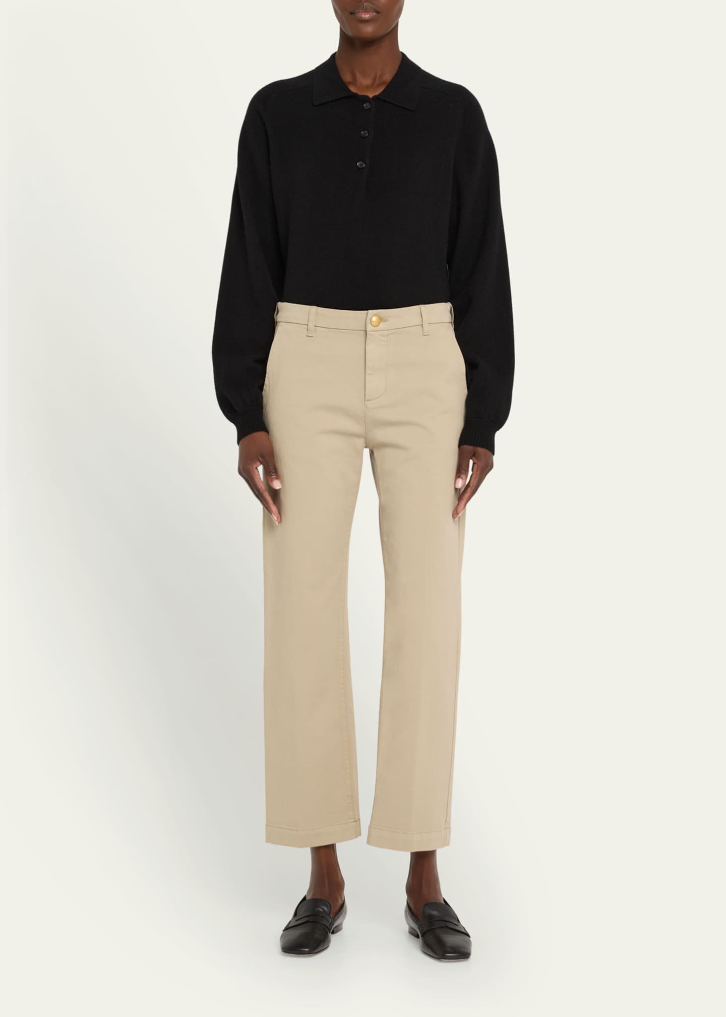 Kobi Halperin Hope Straight-Leg Stretch Cotton Pants Image 2 of 5