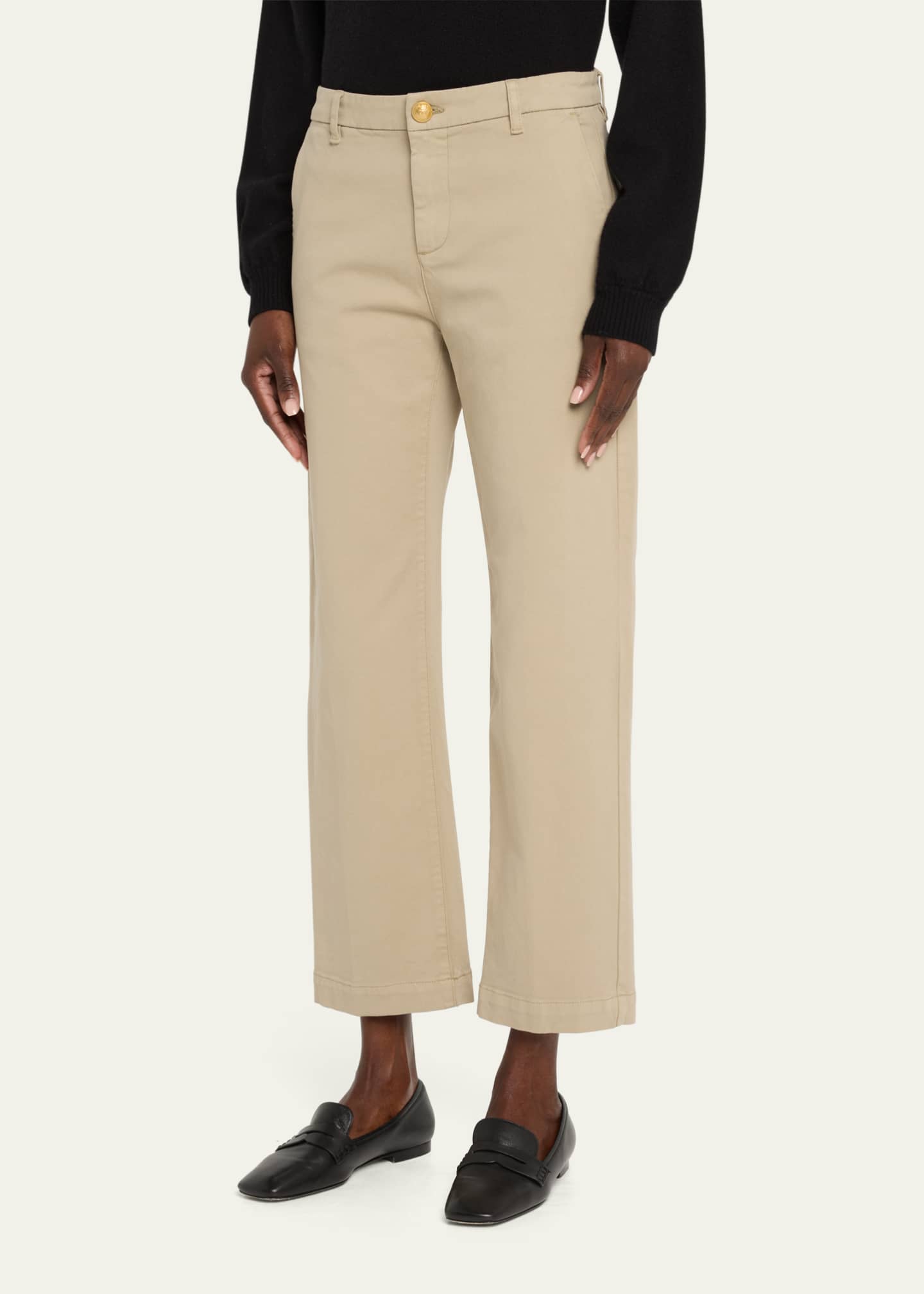 Kobi Halperin Hope Straight-Leg Stretch Cotton Pants Image 4 of 5