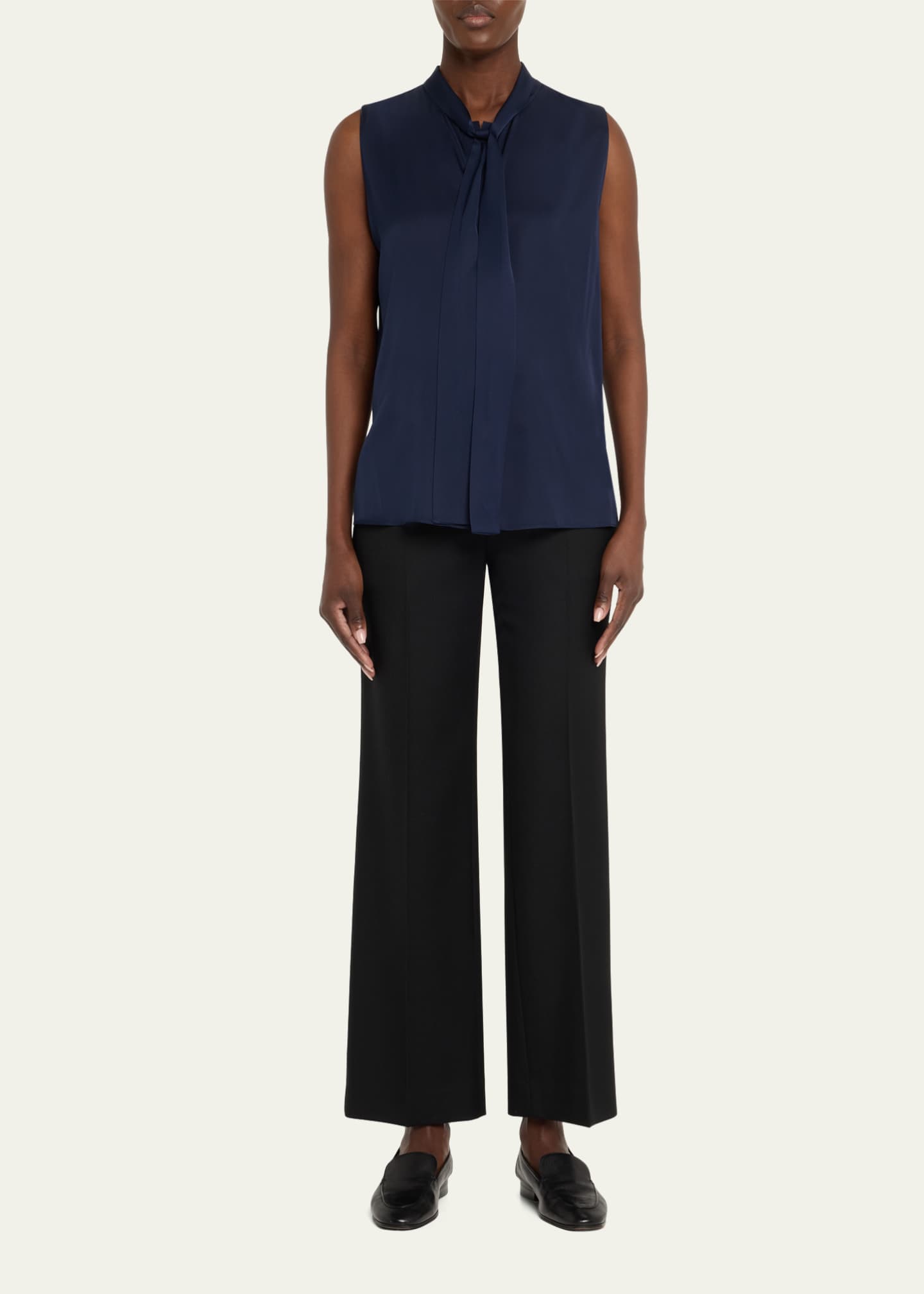 Kobi Halperin Ives Sleeveless Tie-Neck Blouse Image 2 of 5