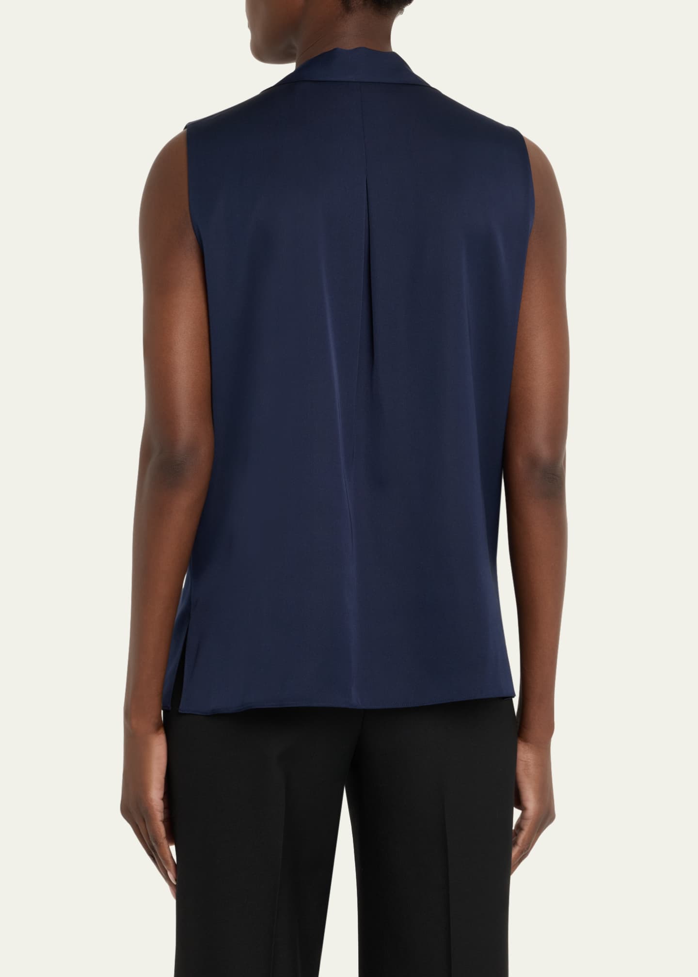 Kobi Halperin Ives Sleeveless Tie-Neck Blouse Image 3 of 5