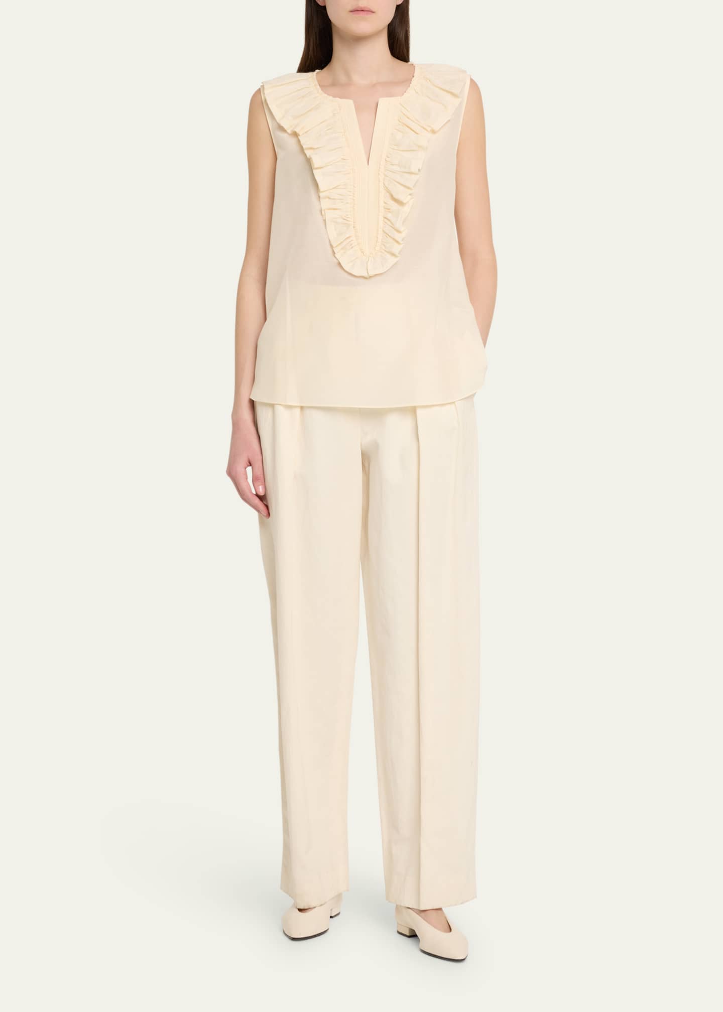 Kobi Halperin Florence Sleeveless Ruffle Blouse Image 2 of 5