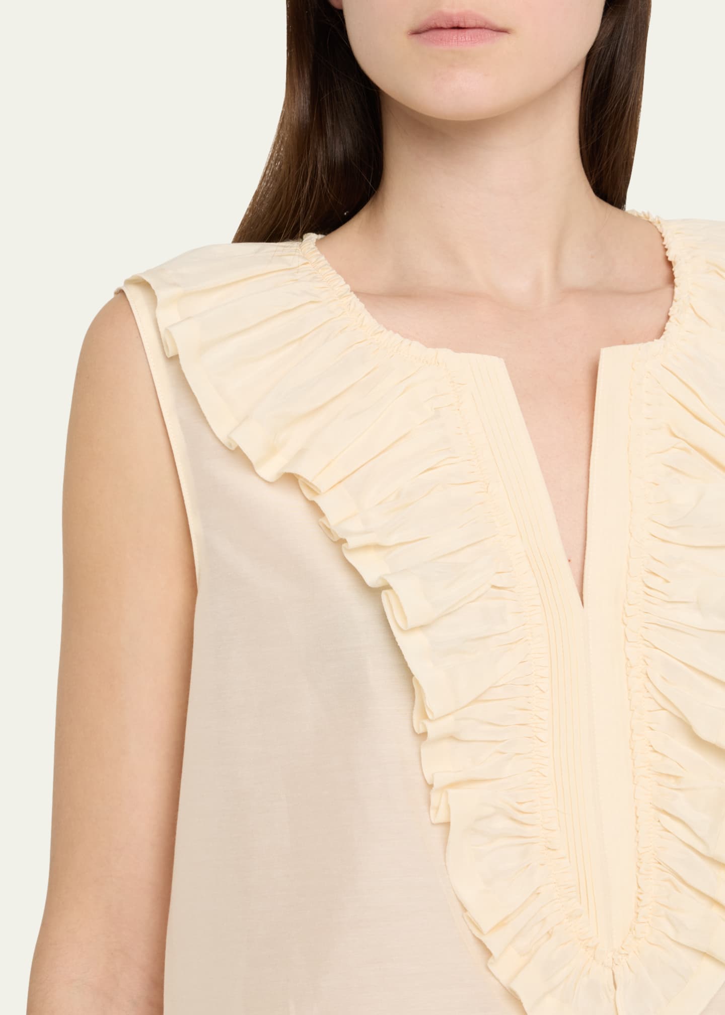 Kobi Halperin Florence Sleeveless Ruffle Blouse Image 5 of 5