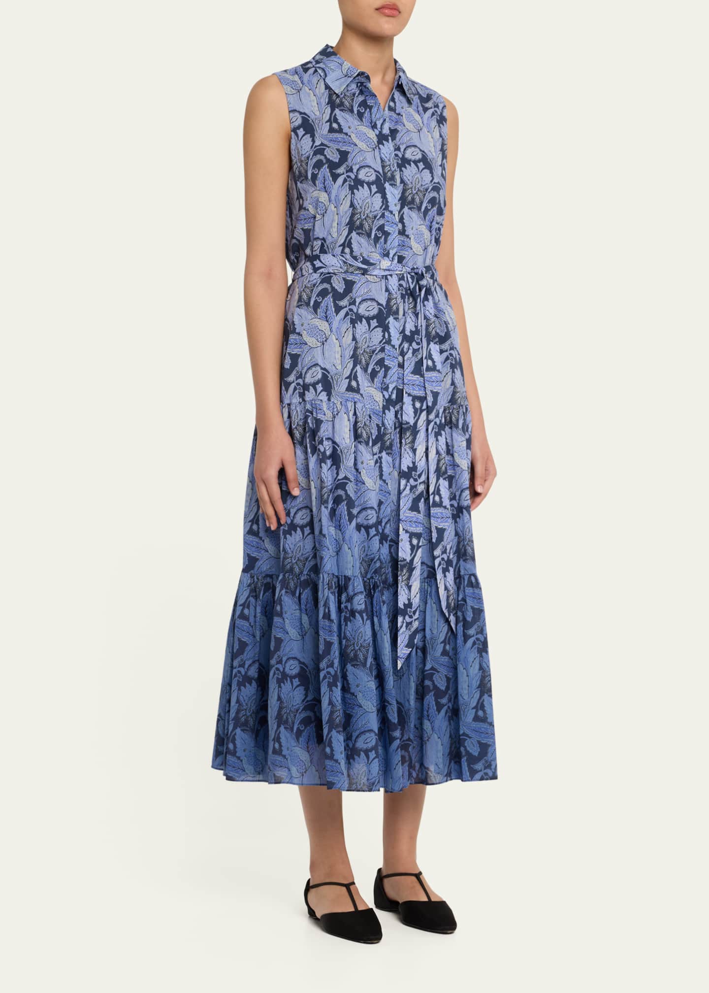 Kobi Halperin Blayn Tiered Ombre Floral-Print Maxi Dress Image 4 of 5