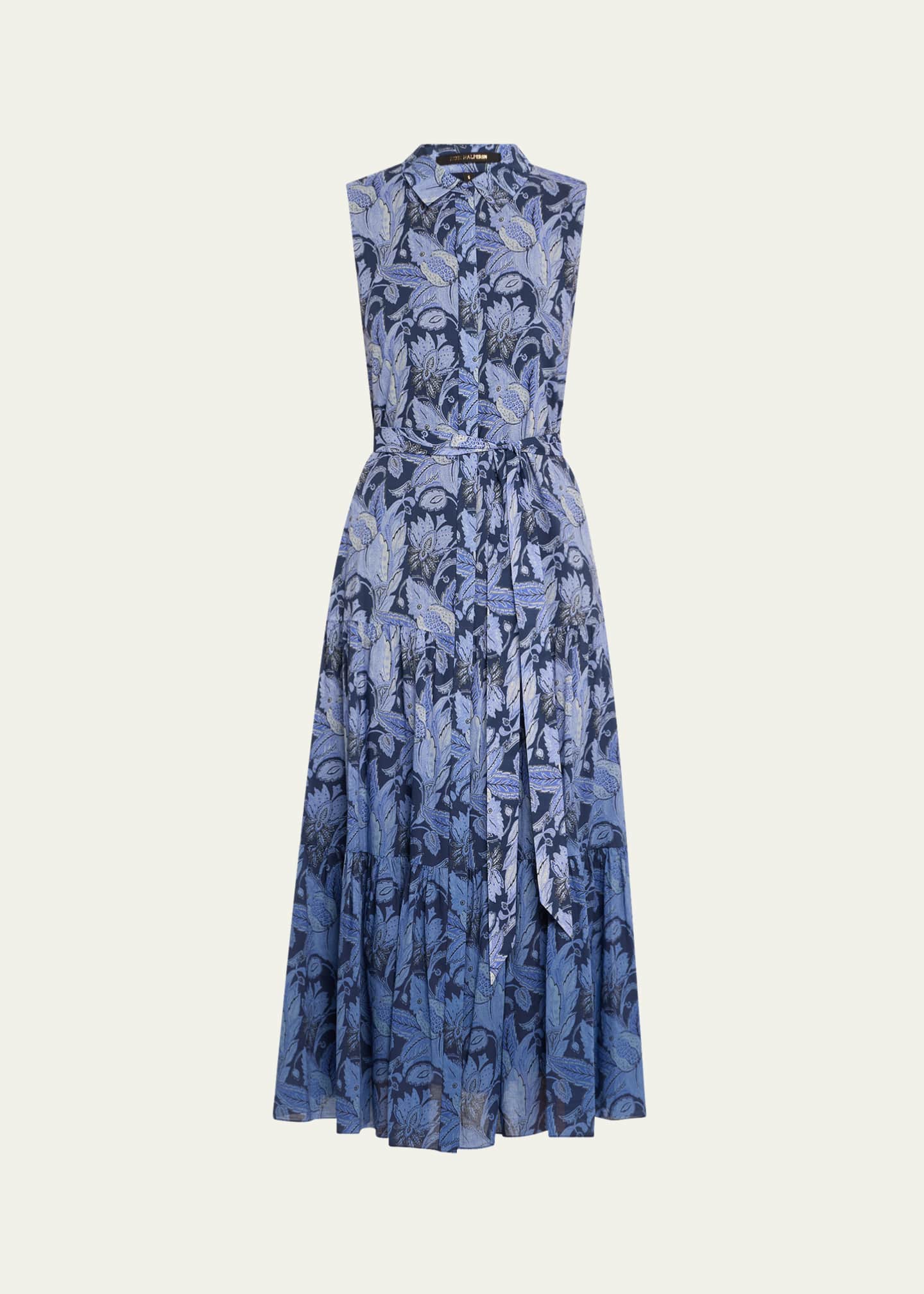 Kobi Halperin Blayn Tiered Ombre Floral-Print Maxi Dress Image 1 of 5