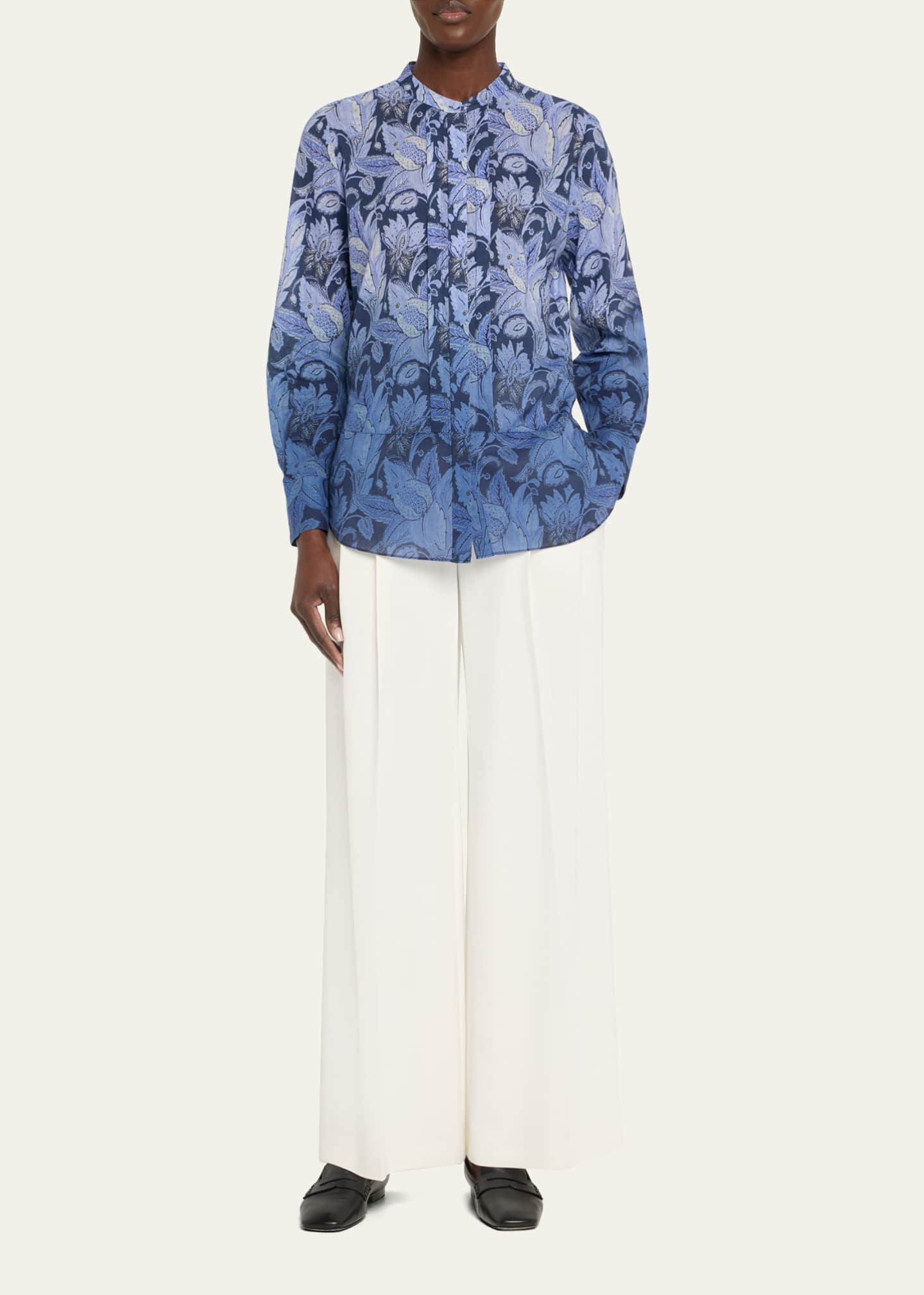 Napa Ombre Floral-Print Blouse - Thumbnail 2