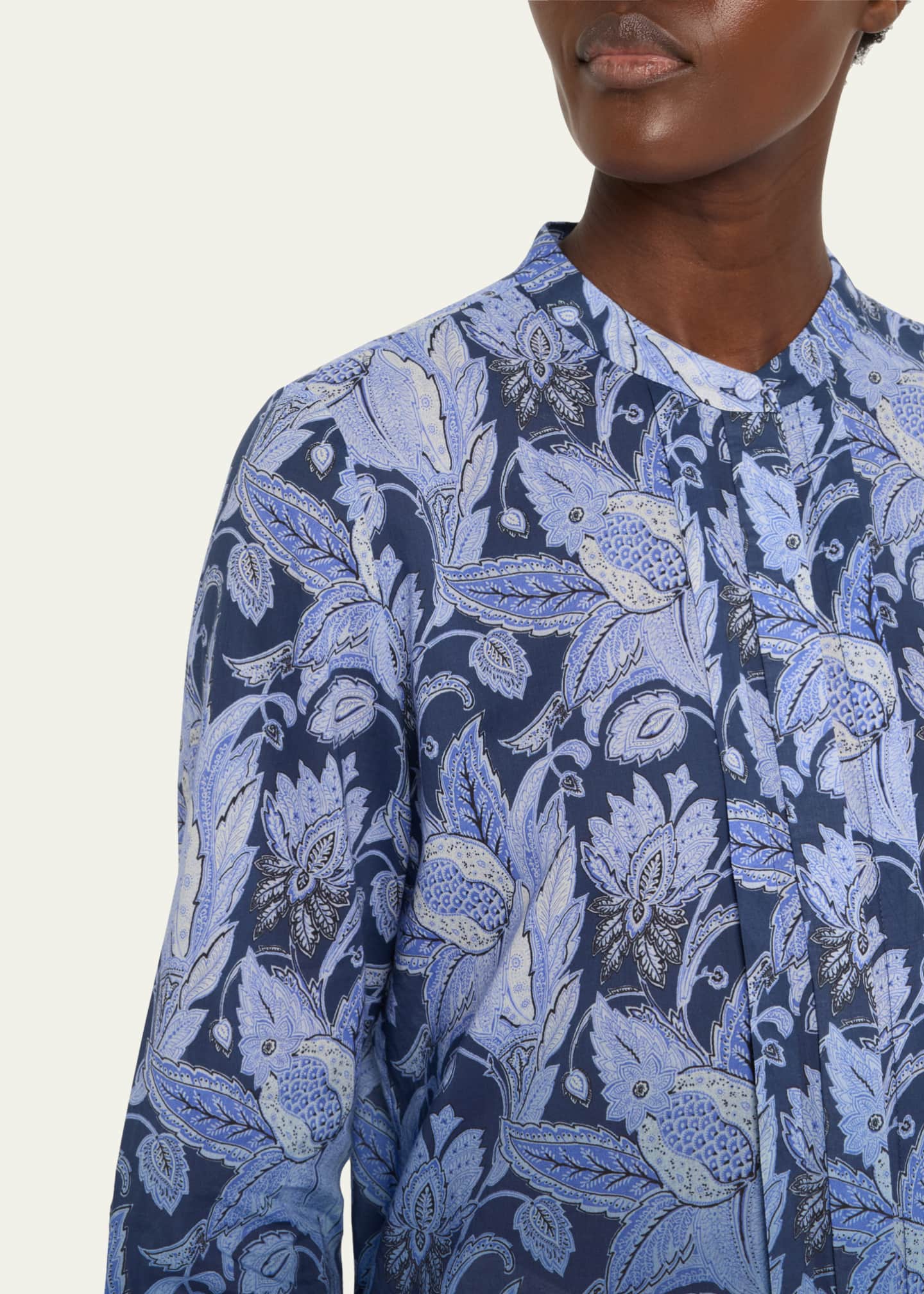 Napa Ombre Floral-Print Blouse - Thumbnail 5