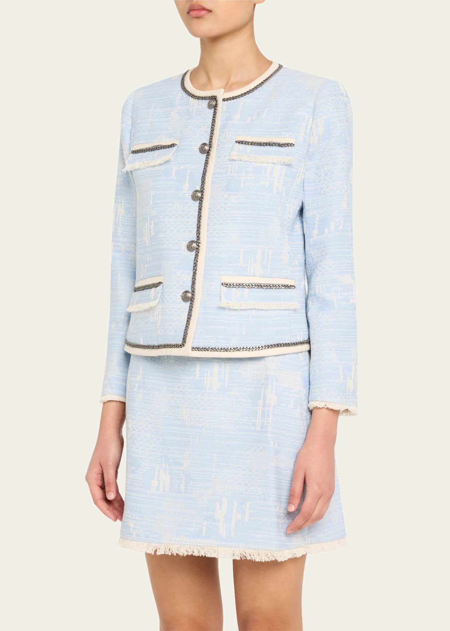 Kobi Halperin Lark Fringed Chain-Trim Jacket Image 4 of 5