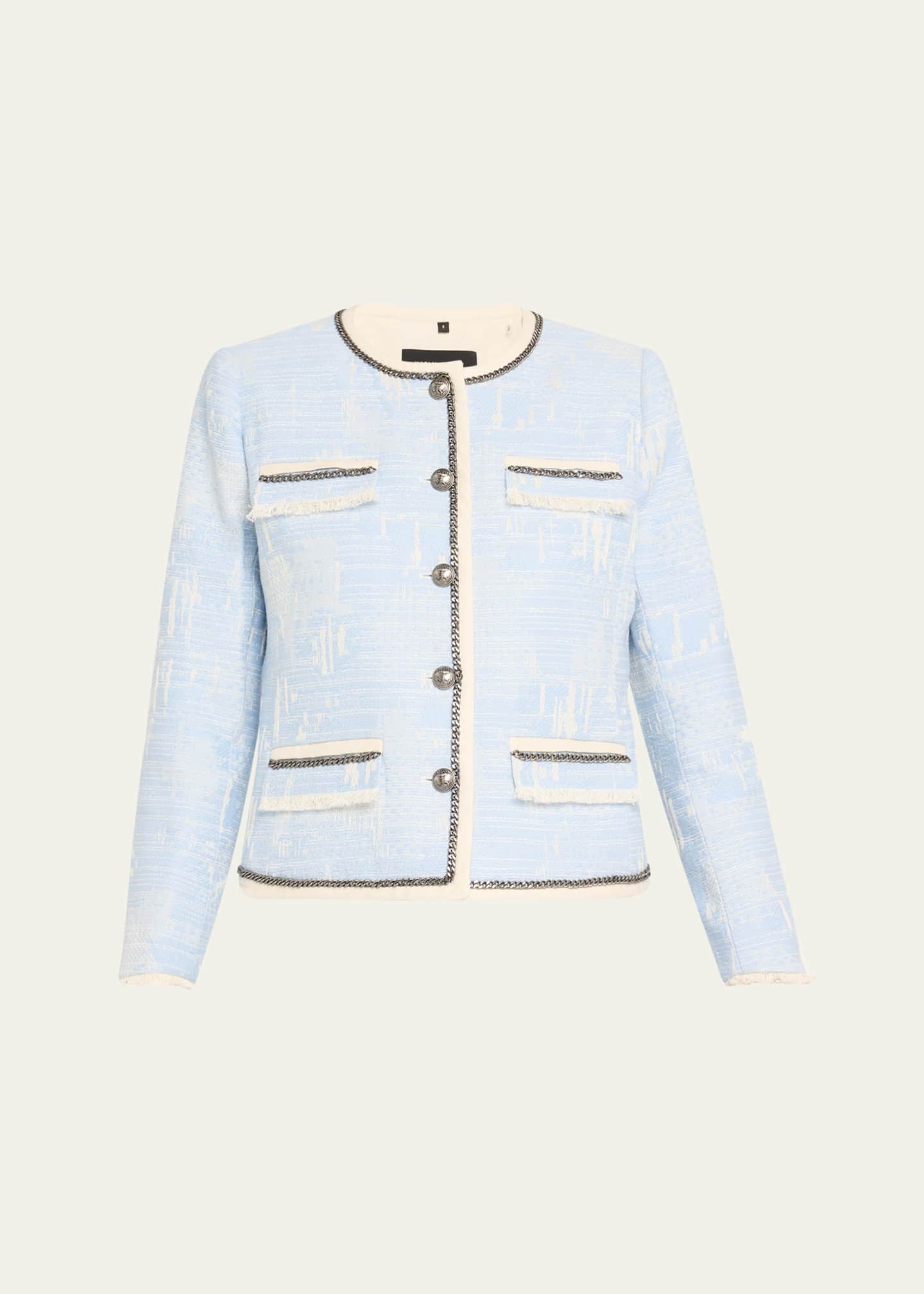 Kobi Halperin Lark Fringed Chain-Trim Jacket Image 1 of 5