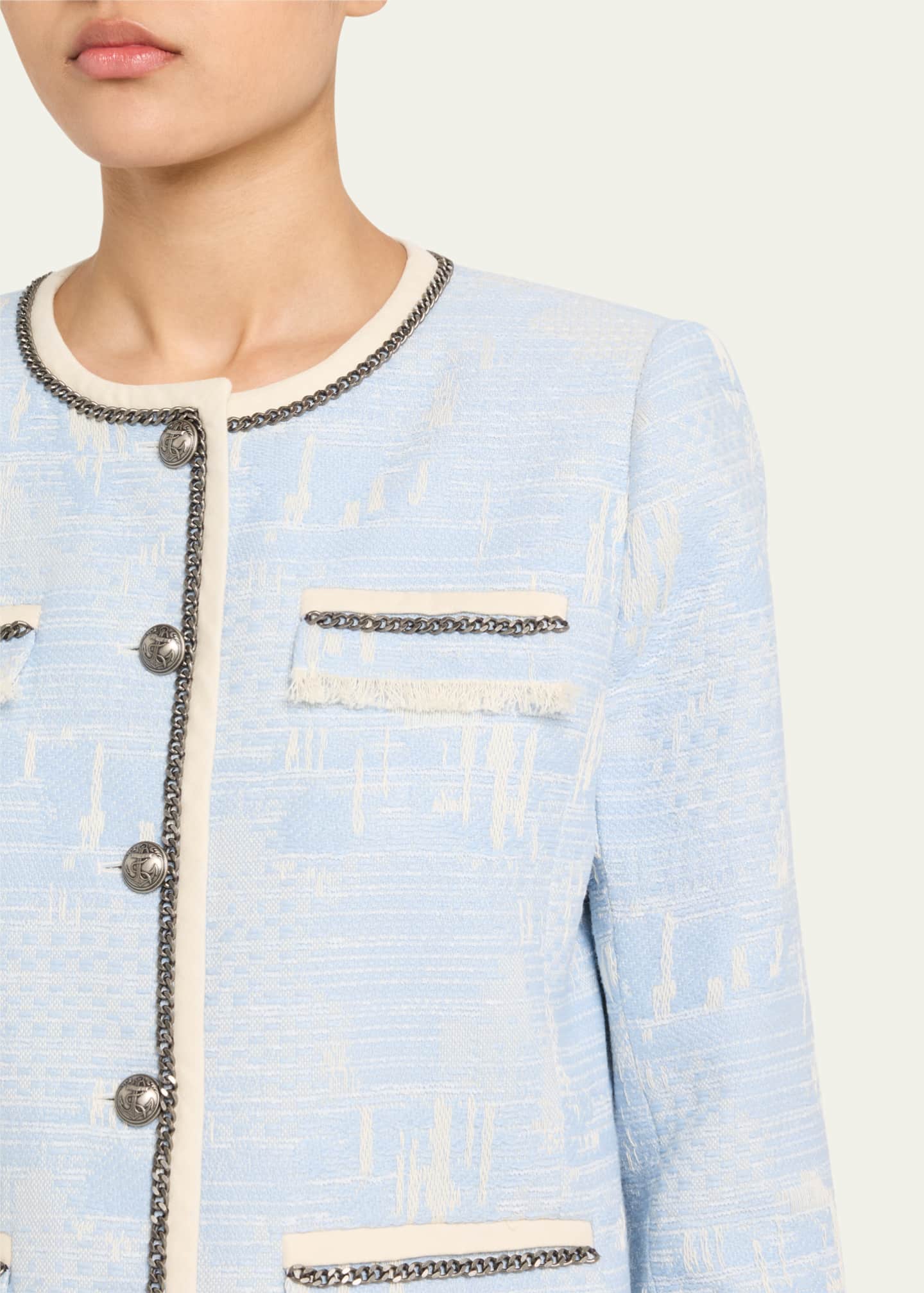 Kobi Halperin Lark Fringed Chain-Trim Jacket Image 5 of 5