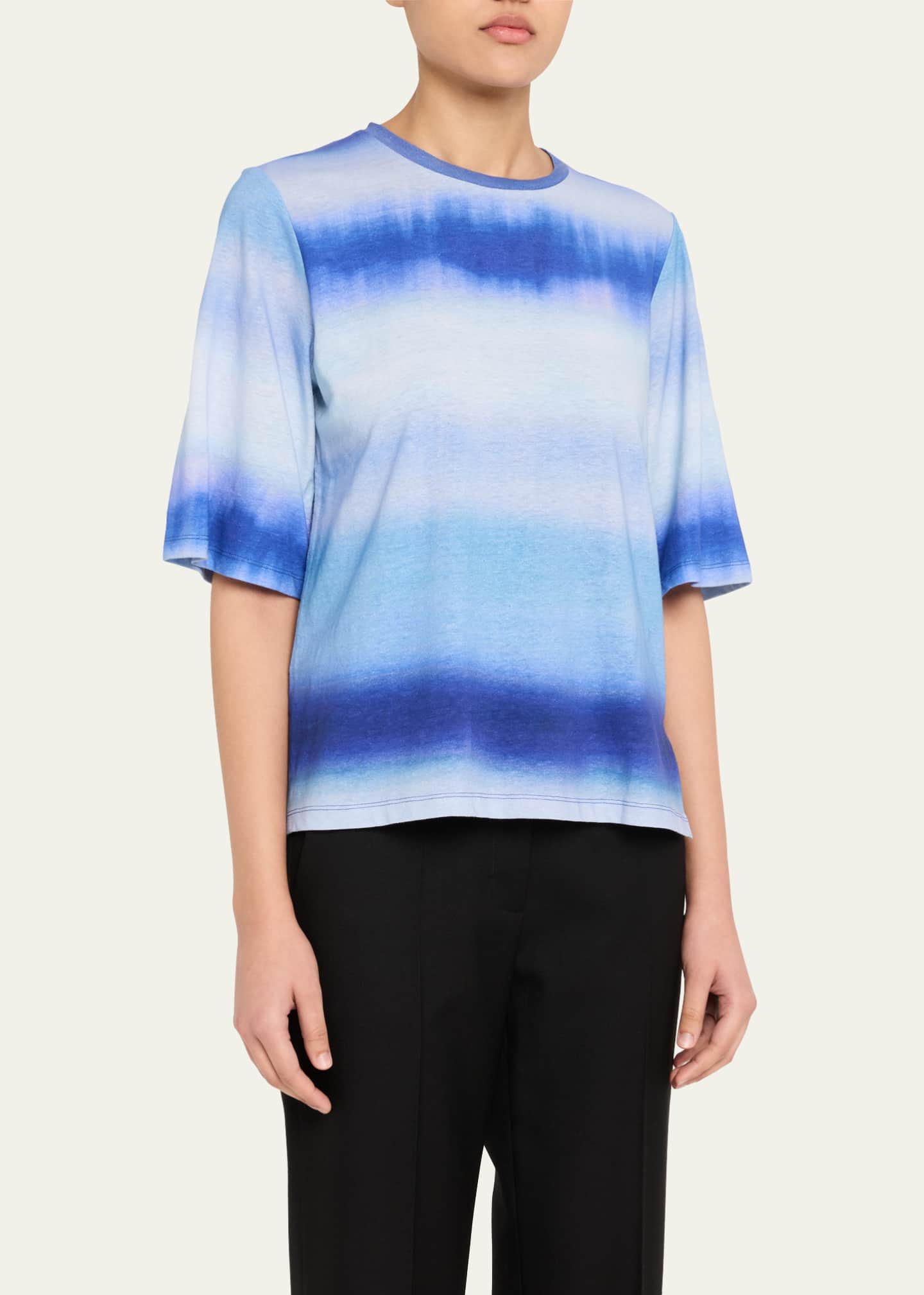 Kobi Halperin Barlow Crewneck Ombre-Print T-Shirt Image 4 of 5