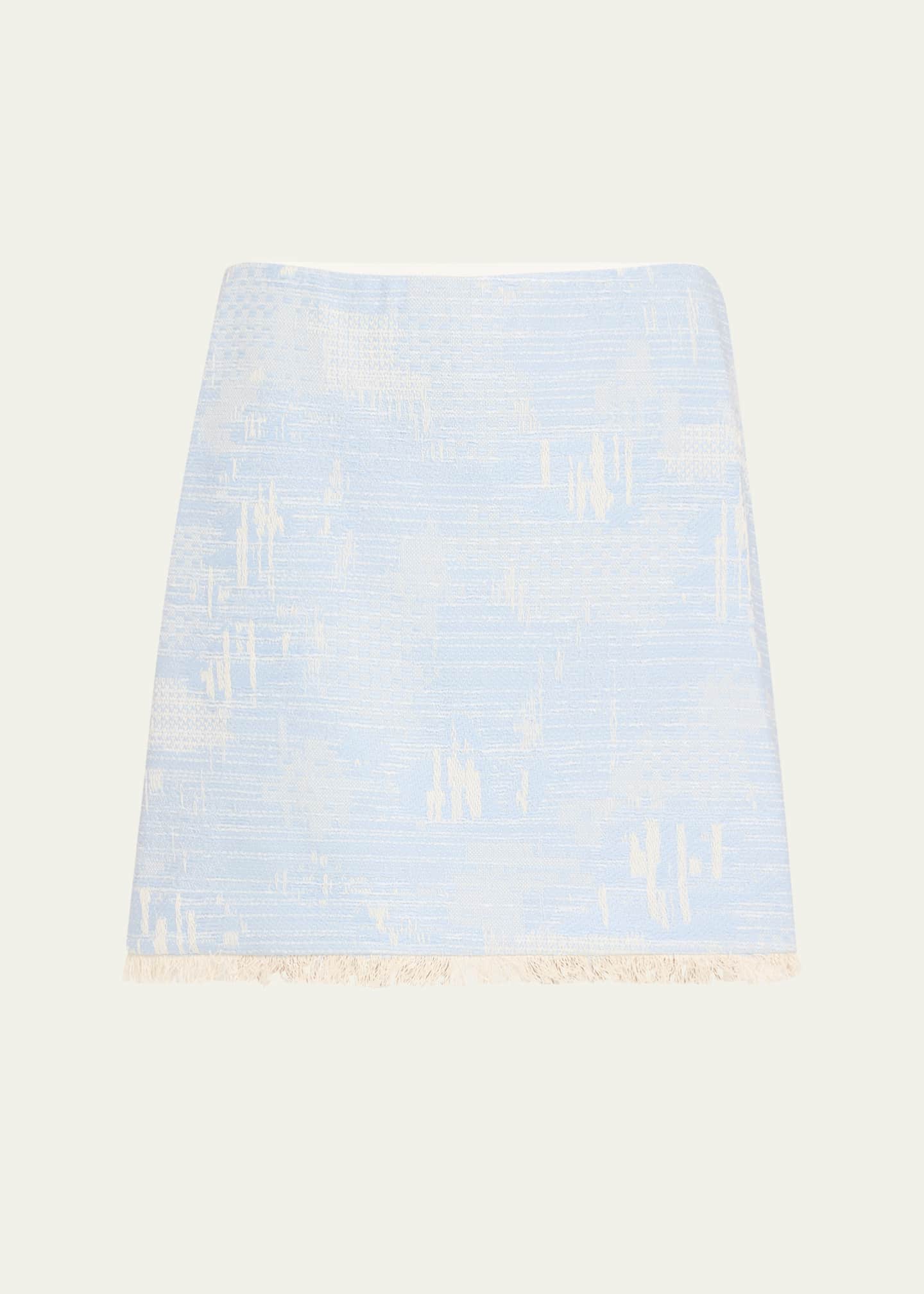 Kobi Halperin Rigby Fringe-Hem Tweed Mini Skirt Image 1 of 5