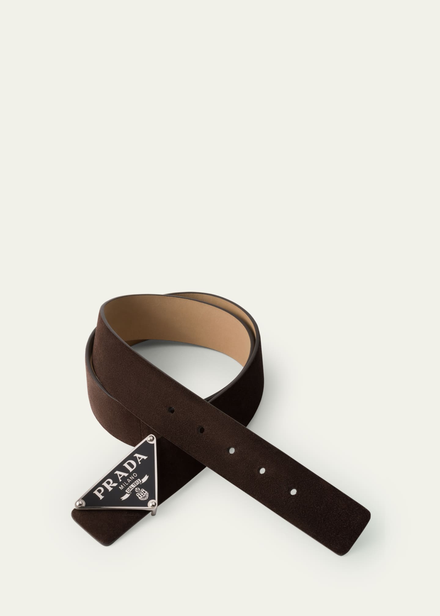 Prada Men's Suede Belt Strap Image 2 of 2