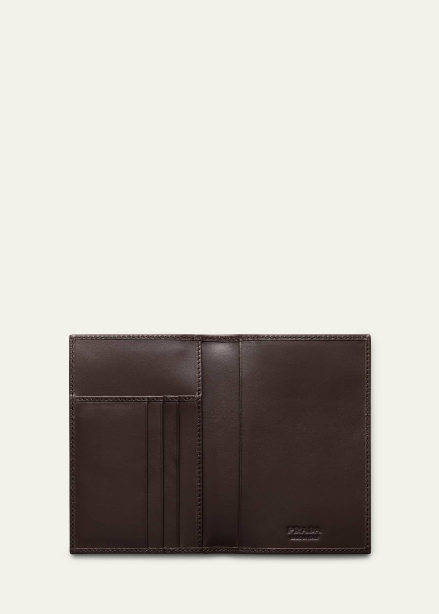 Prada Men's Nylon and Suede Bifold Card Holder Image 3 of 3