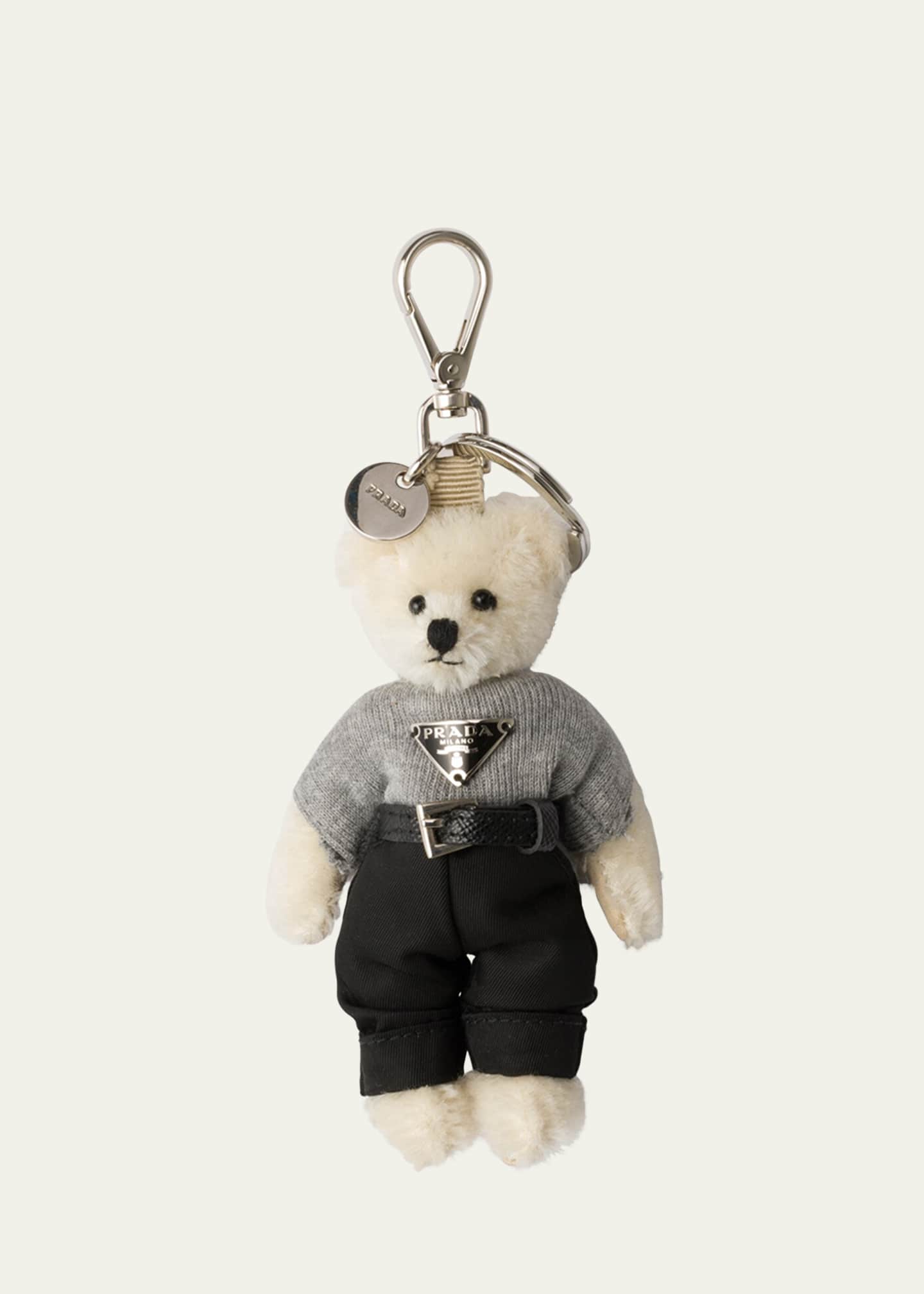 Prada Men's Max Teddy Plush Bag Charm - Bergdorf Goodman
