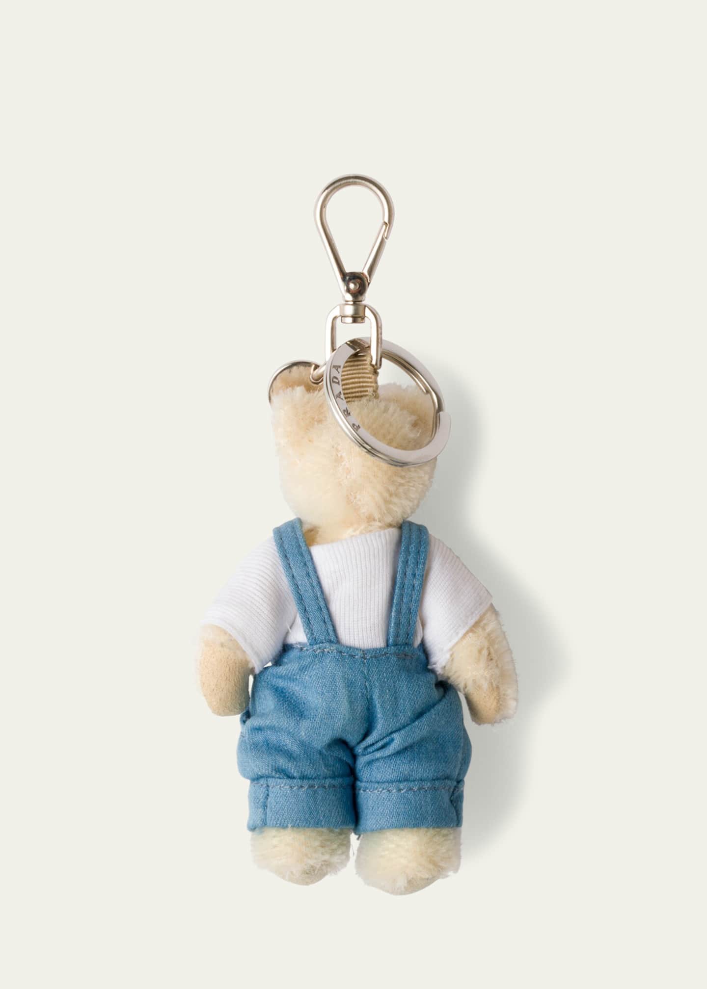 Prada Men's Edo Teddy Plush Bag Charm - Bergdorf Goodman