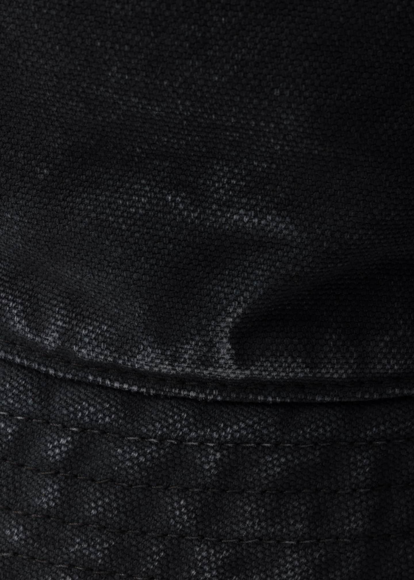 Prada Men's Canvas Leather Logo Bucket Hat Image 3 of 3